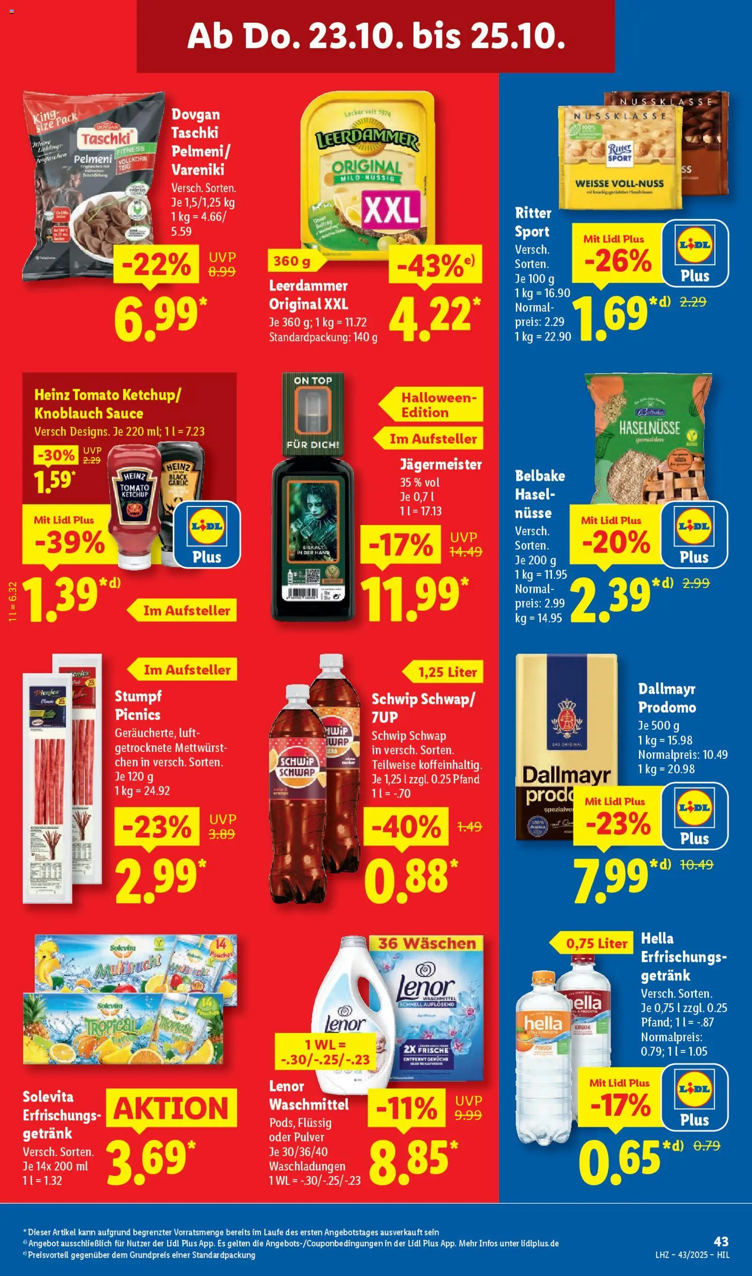 Lidl Prospekt Holzminden – gültig ab 20.10.2025 | Seite: 67 | Produkte: Top, Lenor, Waschmittel, Knoblauch
