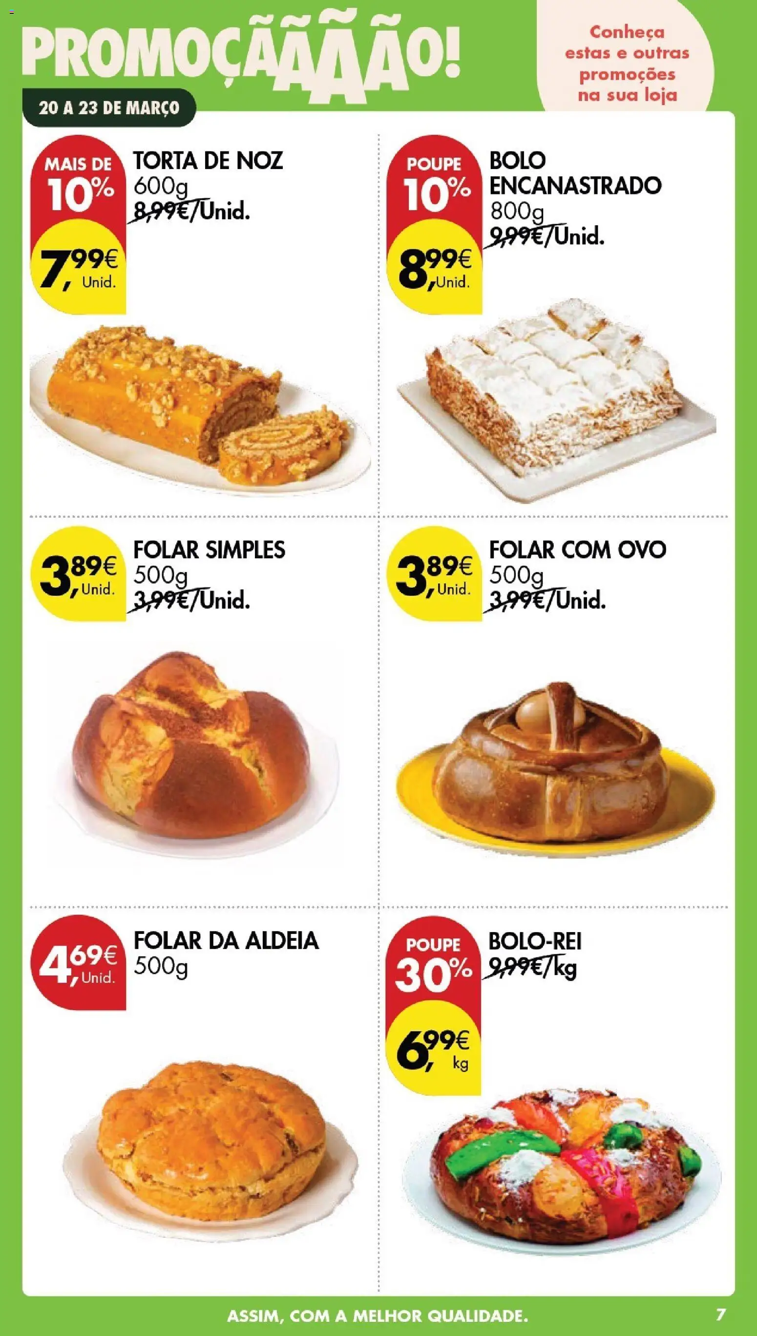 Pingo Doce Poupe este Fim de Semana │ válido de 20.03.2026 | Página: 7 | Produtos: Bolo, Torta