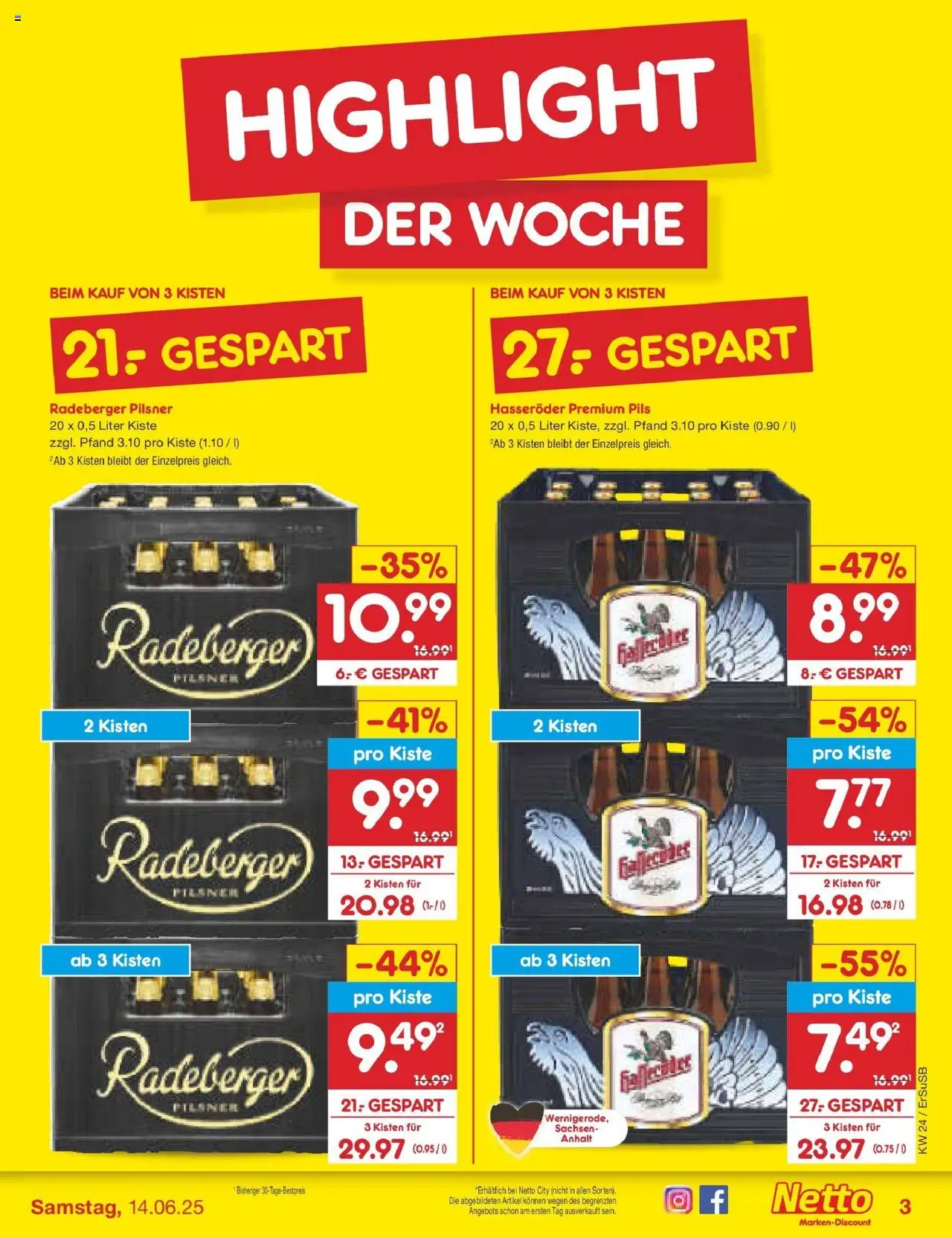Netto Marken-Discount prospekt Erfurt	 - gültig ab dem 10.06.2025 | Seite: 3