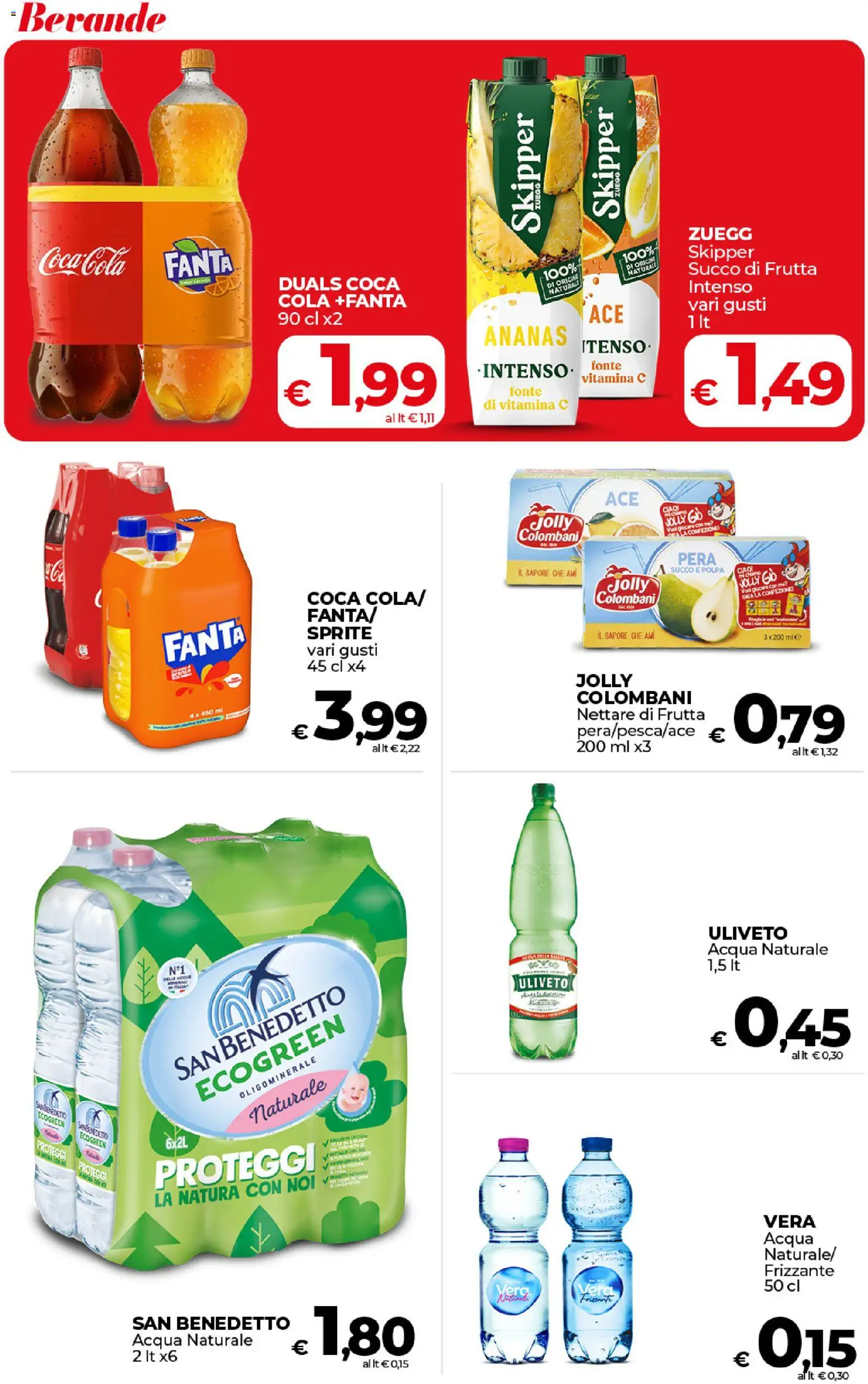 Volantino COOP del 17.01.2026 | Pagina: 33 | Prodotti: Succo, Frutta, Acqua naturale, Fanta