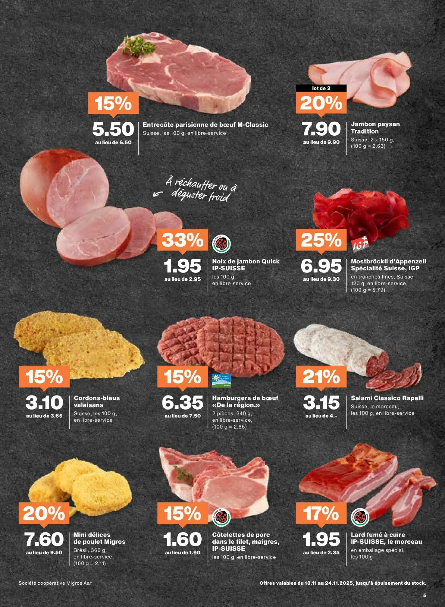 Migros Aktionen FR – gültig ab 18.11.2025 | Seite: 5 | Produkte: Salami