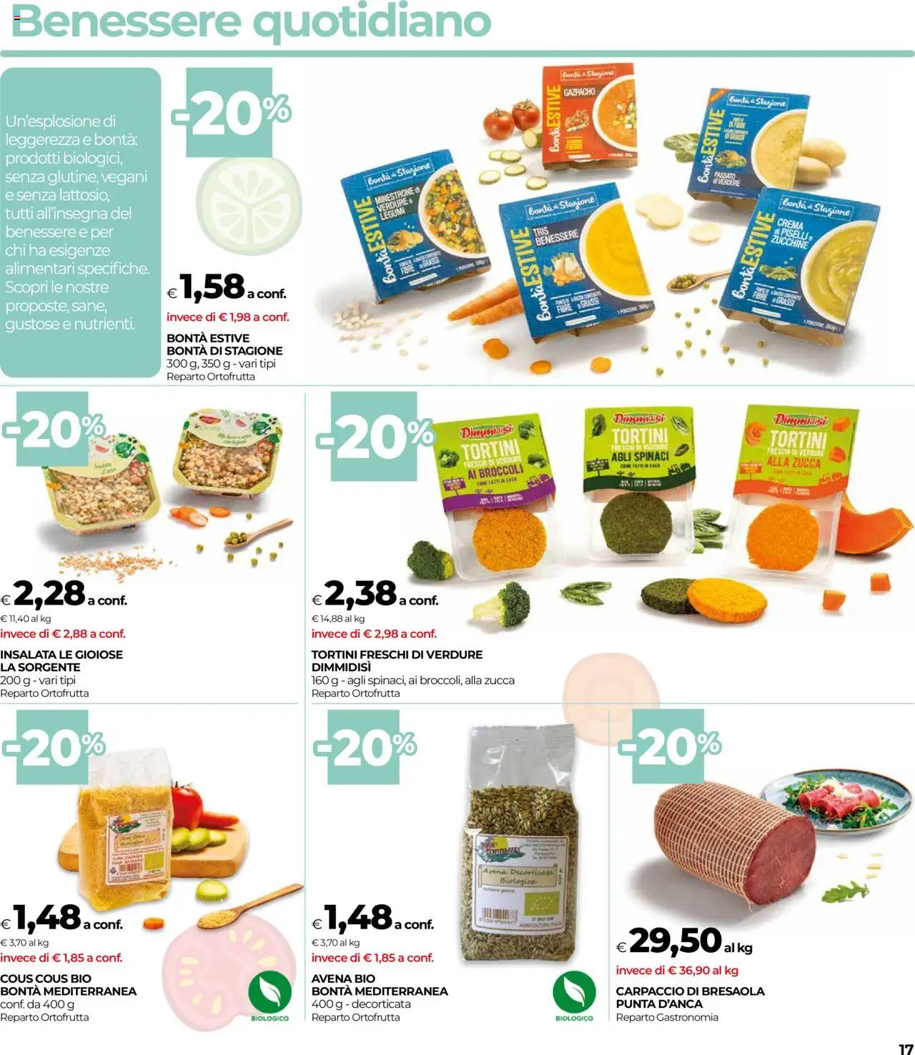 Volantino COOP del 14.08.2025 | Pagina: 17 | Prodotti: Verdure, Zucca, Piselli, Gazpacho