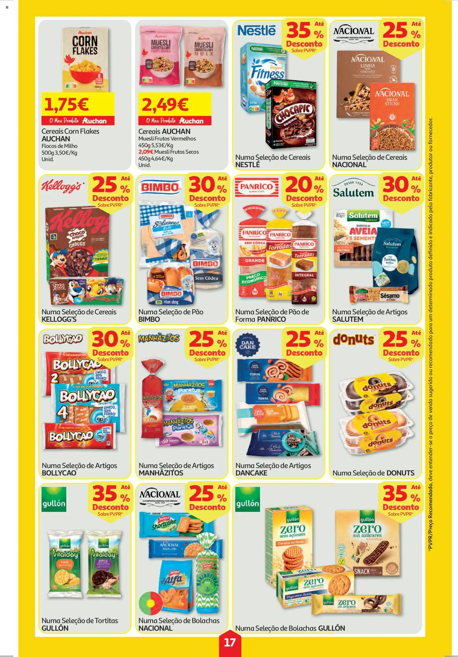 Auchan folheto │ válido de 30.10.2025 | Página: 17 | Produtos: Aveia, Bolachas, Torta, Cereais