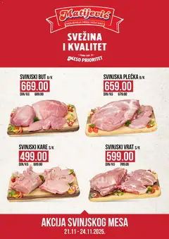 Matijevic akcija svinjskog mesa - pregled Matijevic kataloga - važi od 21.11.2025