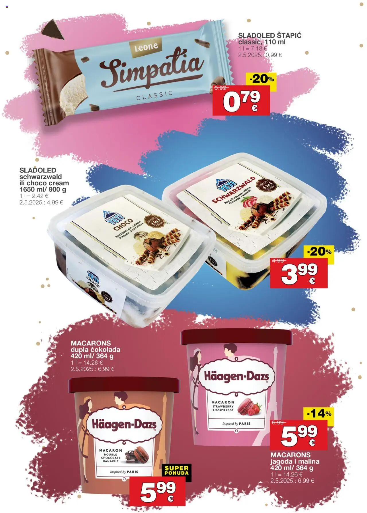 Stanić Diskont katalog | vrijedi od 07.08.2025 | Stranica: 18 | Proizvodi: Čokolada, Sladoled
