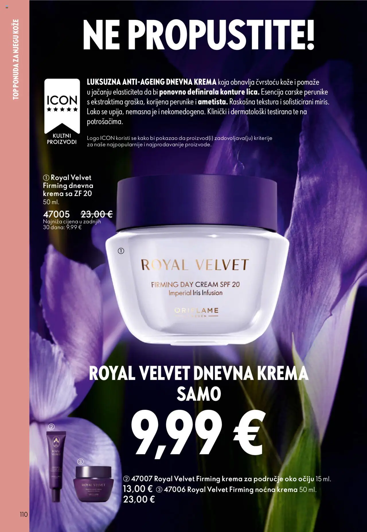 Oriflame katalog | vrijedi od 08.10.2025 | Stranica: 110 | Proizvodi: Noćna krema, Krema