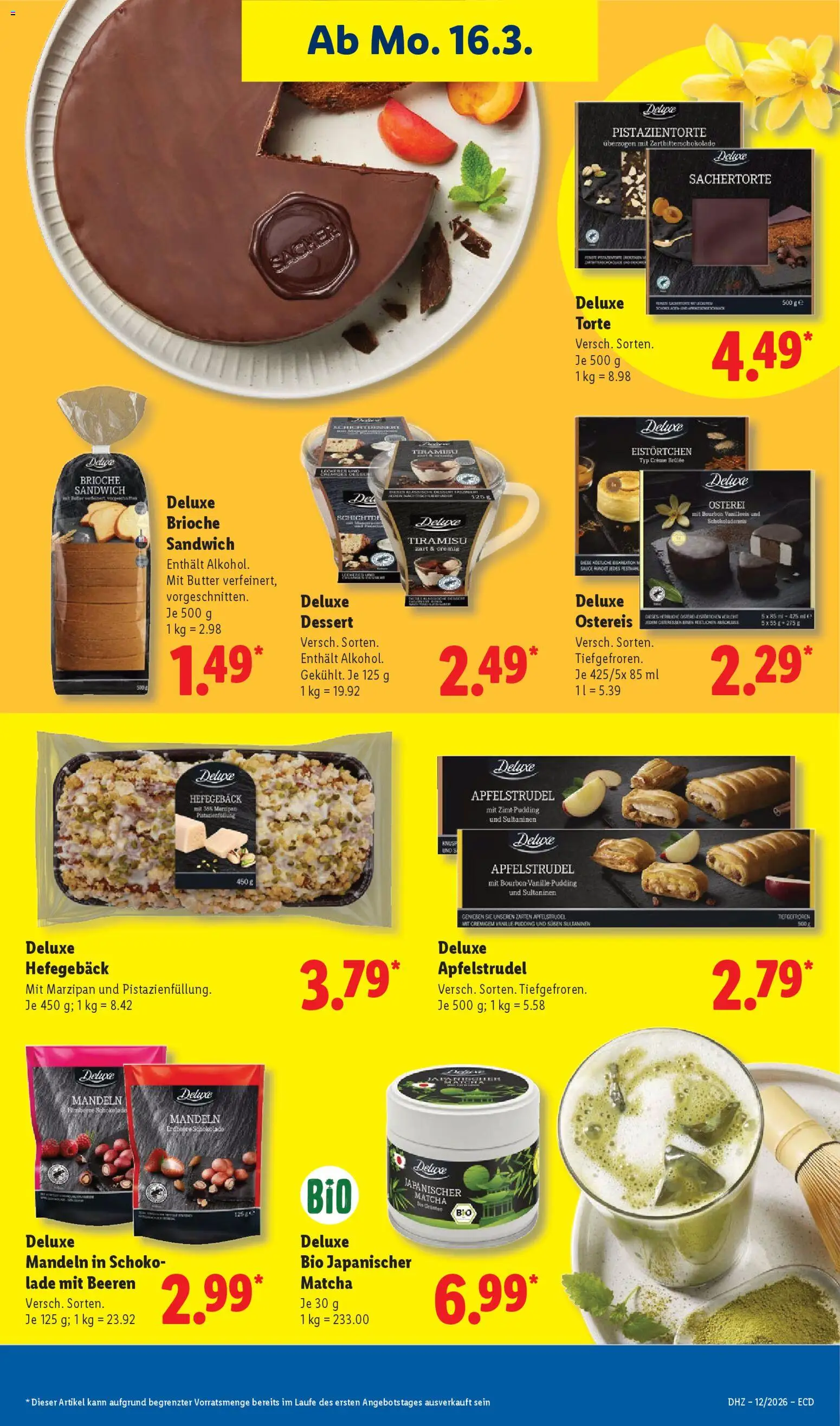 Lidl Prospekt – gültig ab 16.03.2026 | Seite: 15 | Produkte: Butter, Mandeln, Creme, Bourbon