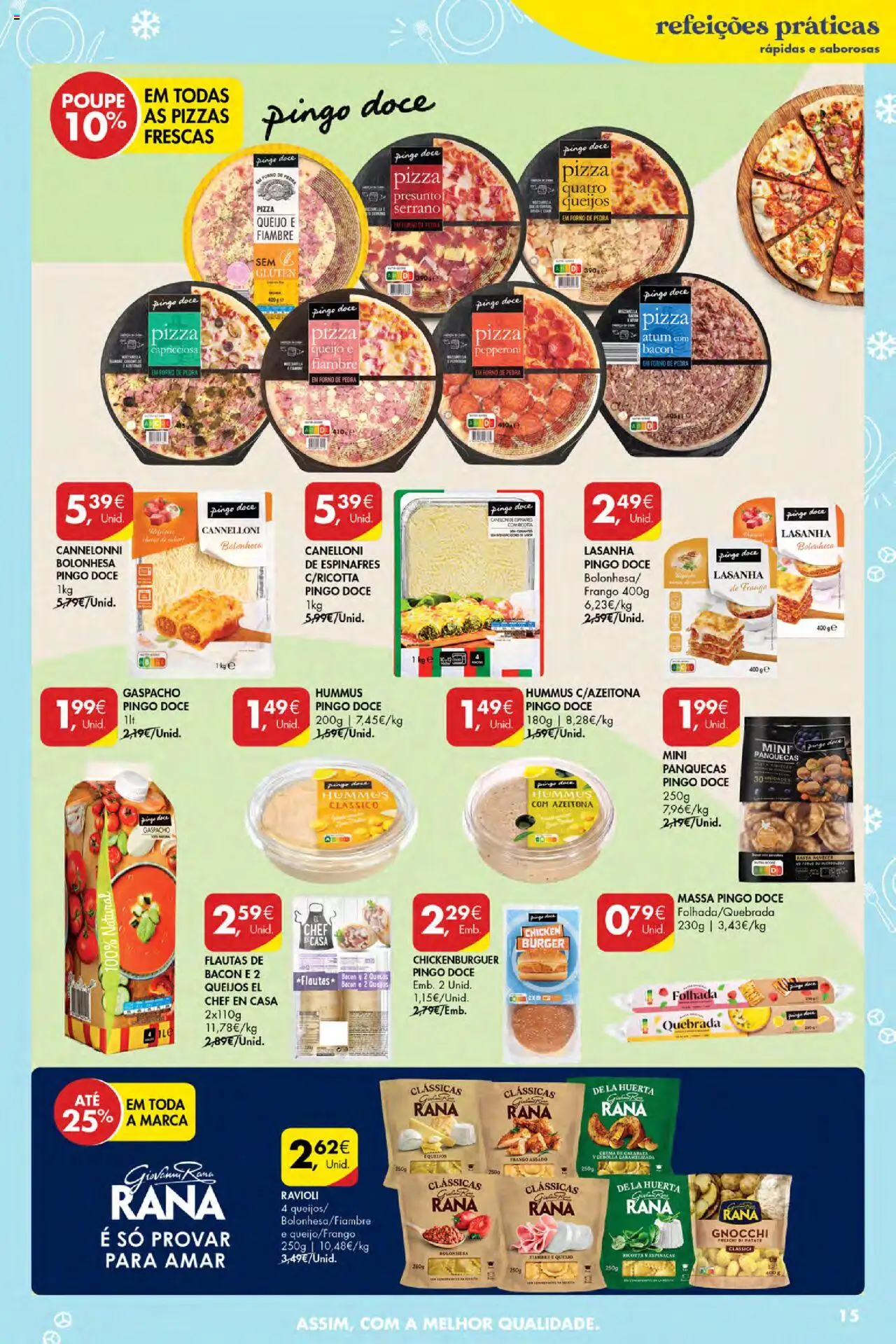 Pingo Doce Poupe Esta Semana Açores │ válido de 07.08.2025 | Página: 15 | Produtos: Bacon, Panquecas, Queijo, Pizza