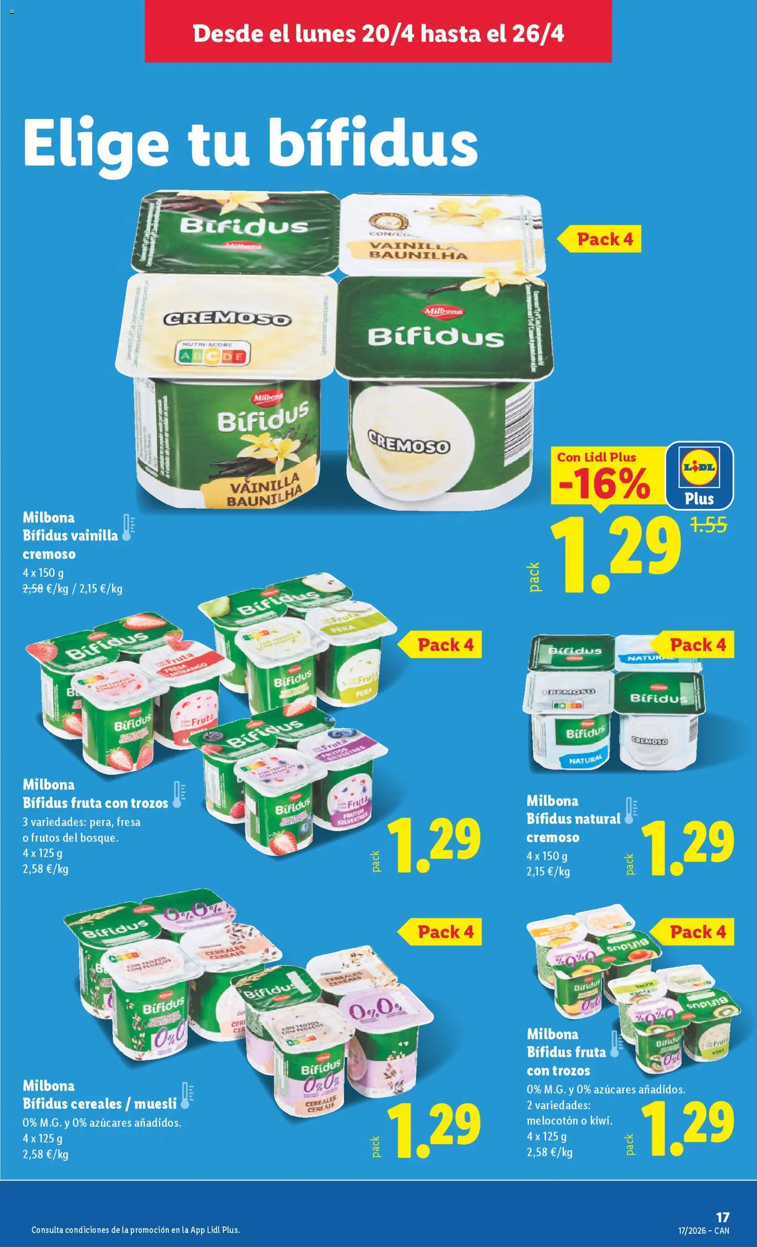 Lidl Canarias │ válido desde el 20.04.2026 | Página: 17 | Productos: Cereales