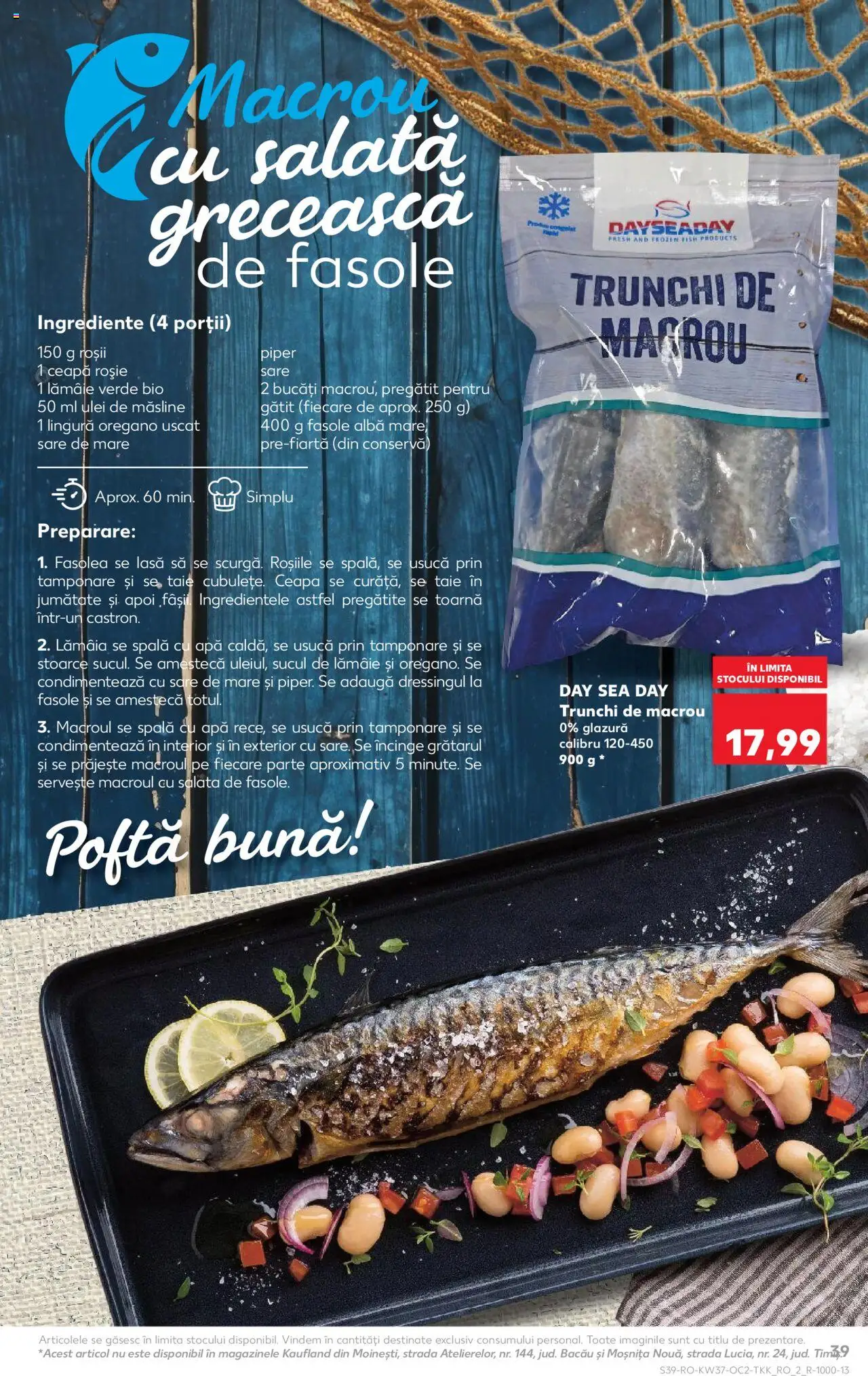 Kaufland RO akciós ujság - amely érvényes a következő dátumtól: 10.09.2025 | Oldal: 39 | Termékek: Oregánó, Saláta