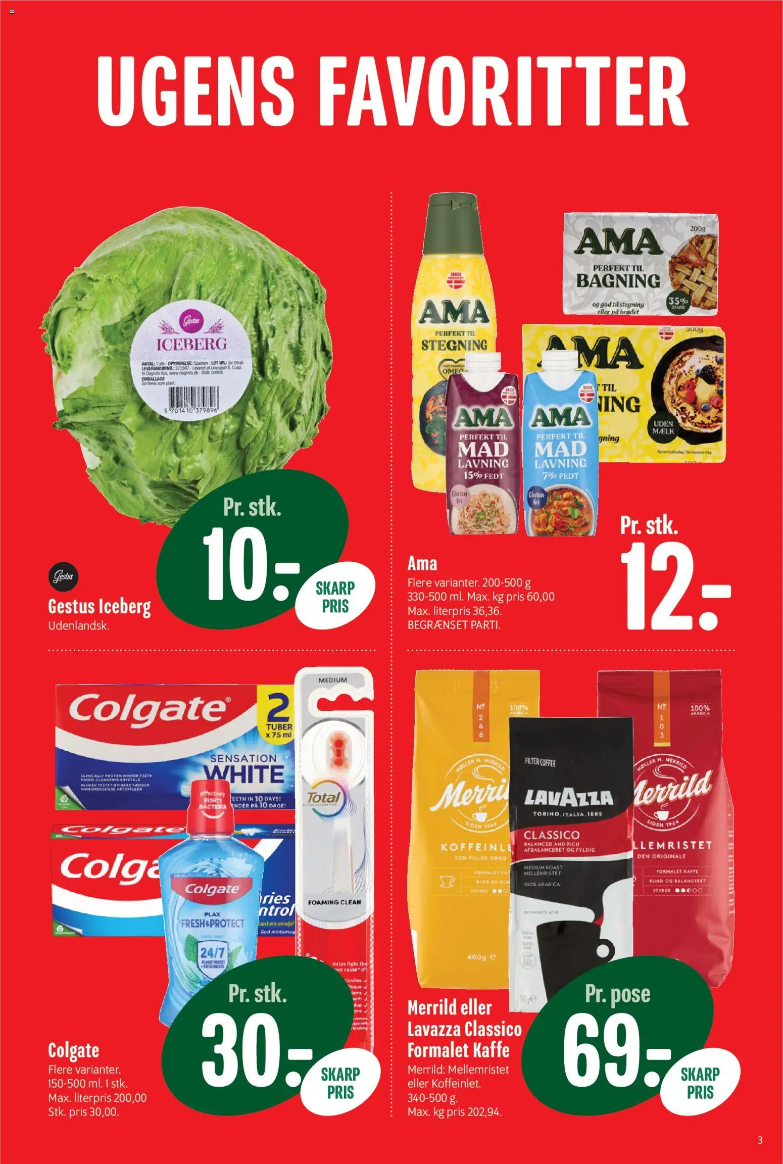 Min Købmand tilbudsavis – gyldig fra 06.03.2026 | Side: 3 | Produkter: Mælk, Kaffe, Søm