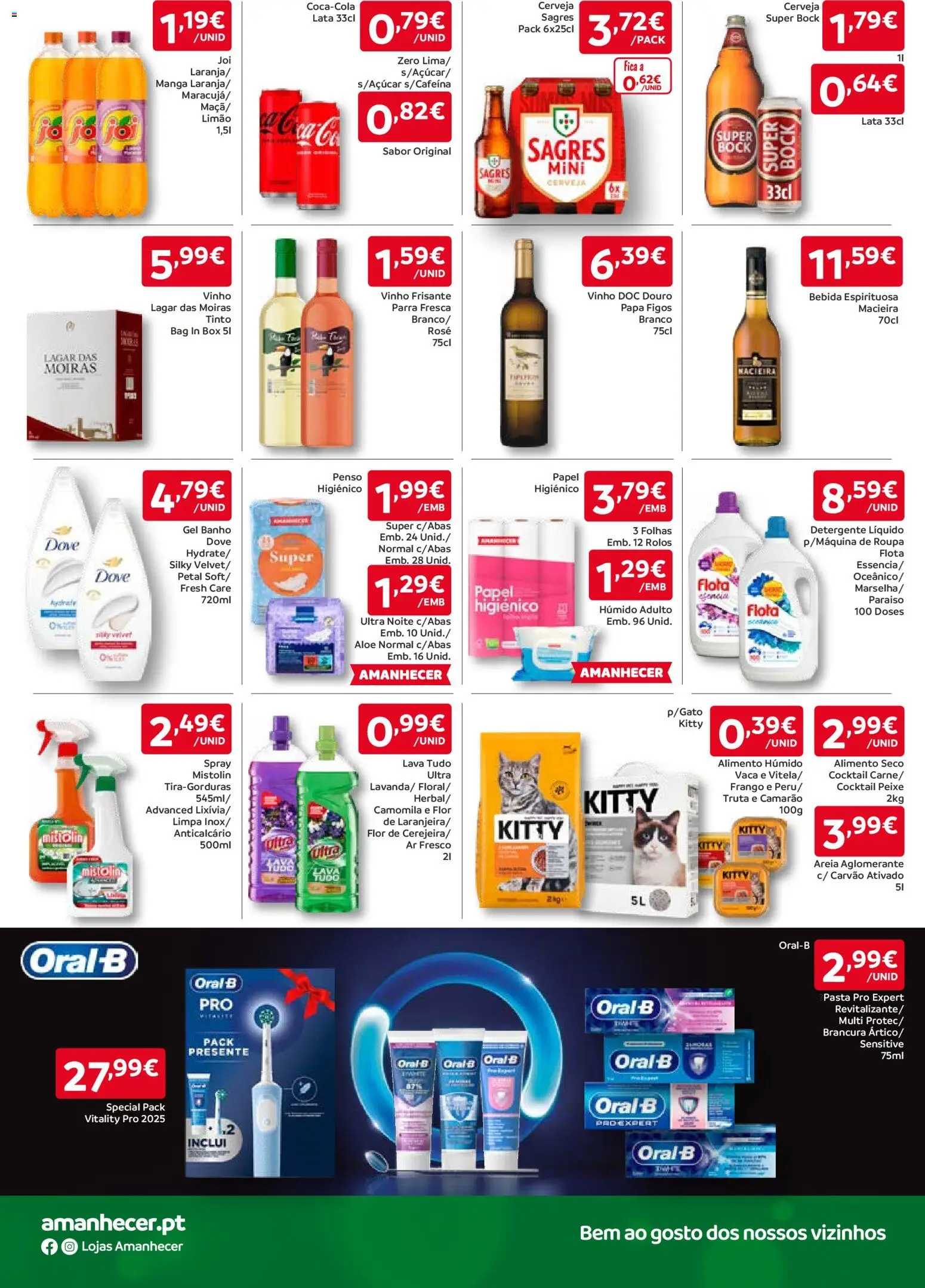 Amanhecer folheto │ válido de 20.11.2025 | Página: 4 | Produtos: Super bock, Camarão, Detergente, Peixe