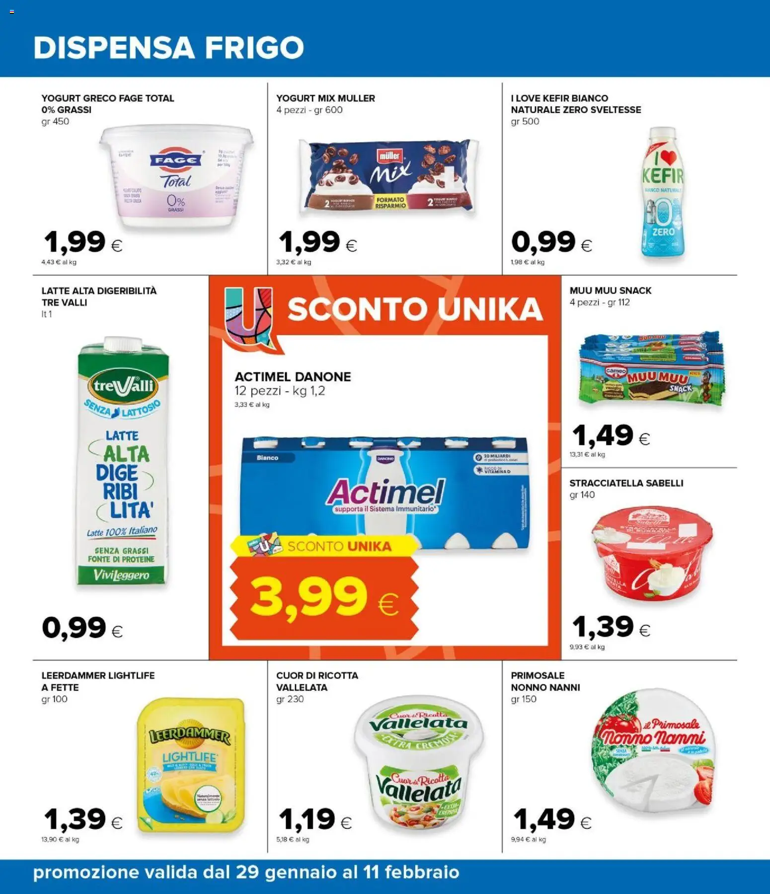 Volantino Oasi del 29.01.2026 | Pagina: 22 | Prodotti: Yogurt greco, Latte, Ricotta, Stracciatella