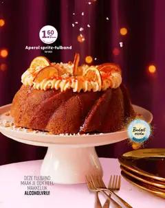 Aperol spritz-tulband, Aperol spritz-flavored bundt cake. - Voorbeeld van een folder van Albert Heijn, geldig van 05.12.2025 | Pagina: 134 | Producten: Cake, Szívsonka