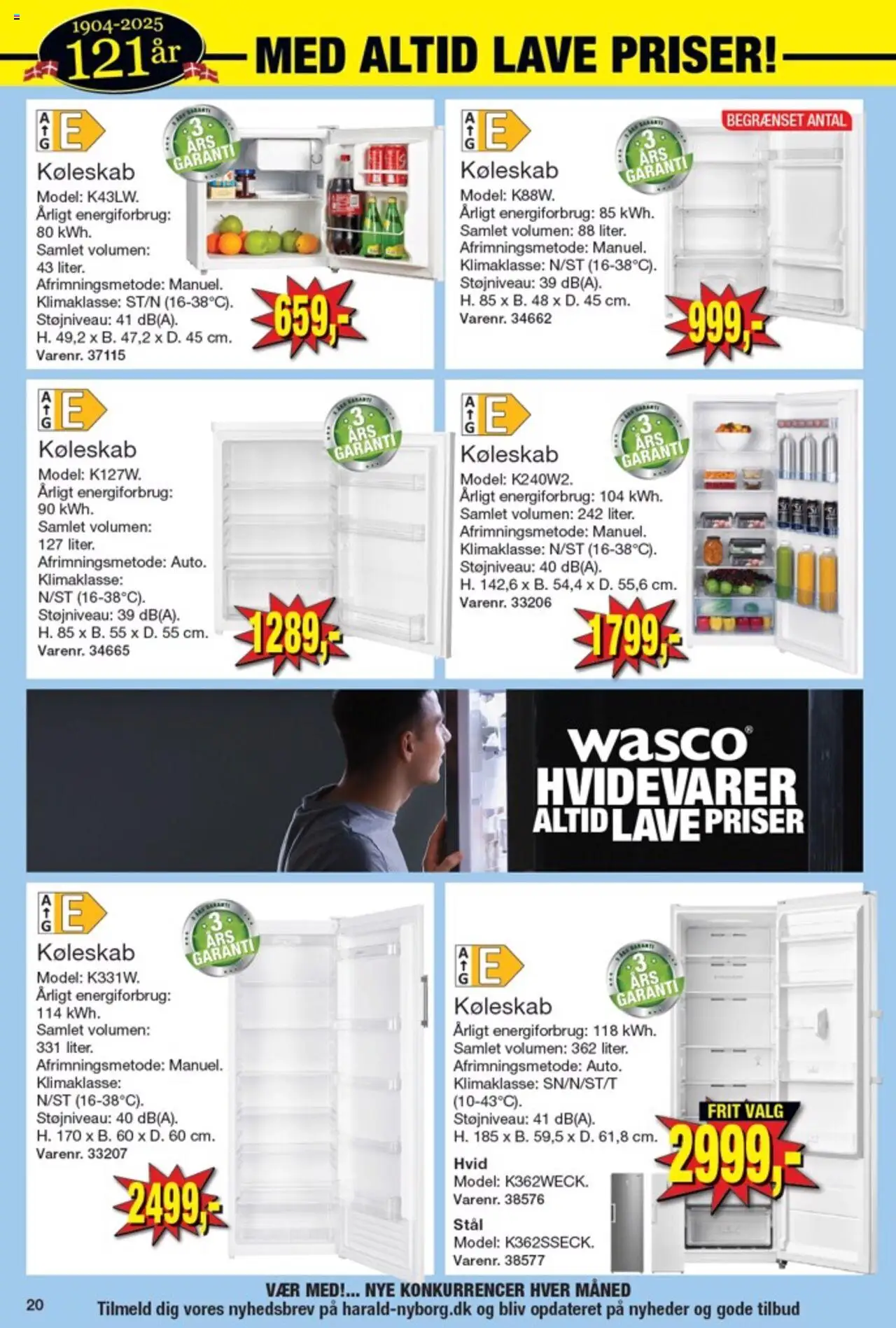 Harald Nyborg tilbudsavis – gyldig fra 18.09.2025 | Side: 24 | Produkter: Køleskab