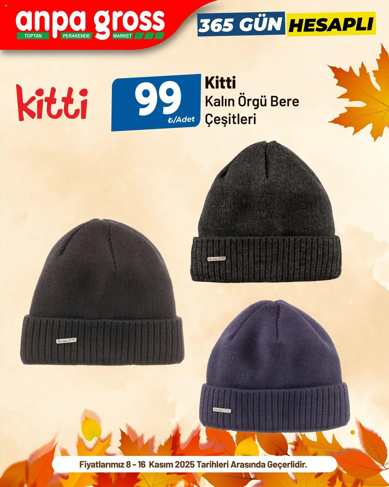 Anpa Gross İndirim Kitti bere - 08.11.2025 tarihinden itibaren geçerlidir | Sayfa: 4