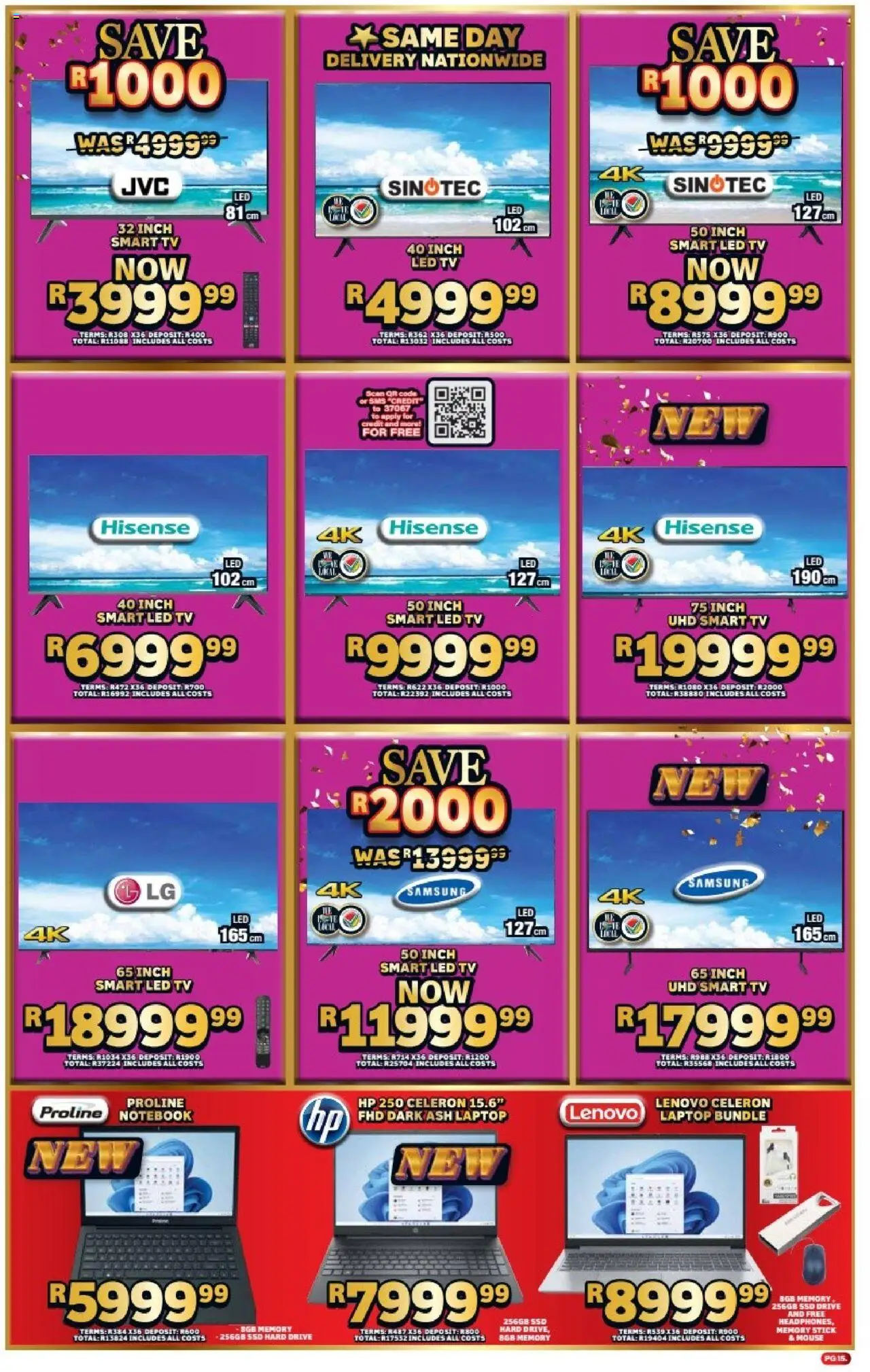 Lewis Stores Specials │ valid from 11.08.2025 | Page: 15 | Products: Notebook, Laptop, TV