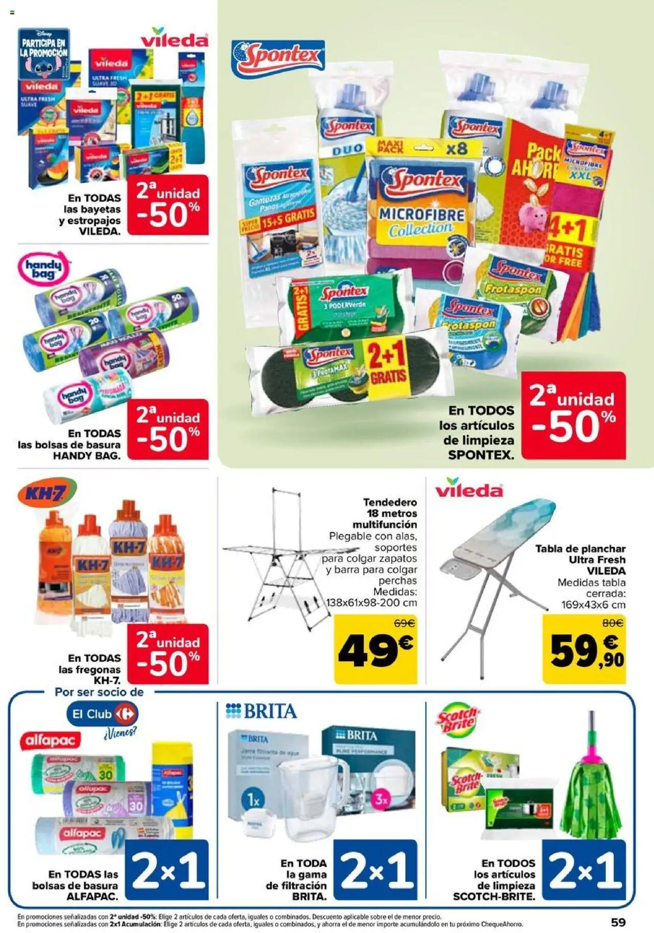 Carrefour folleto │ válido desde el 11.09.2025 | Página: 59 | Productos: Tendedero, Tabla de planchar