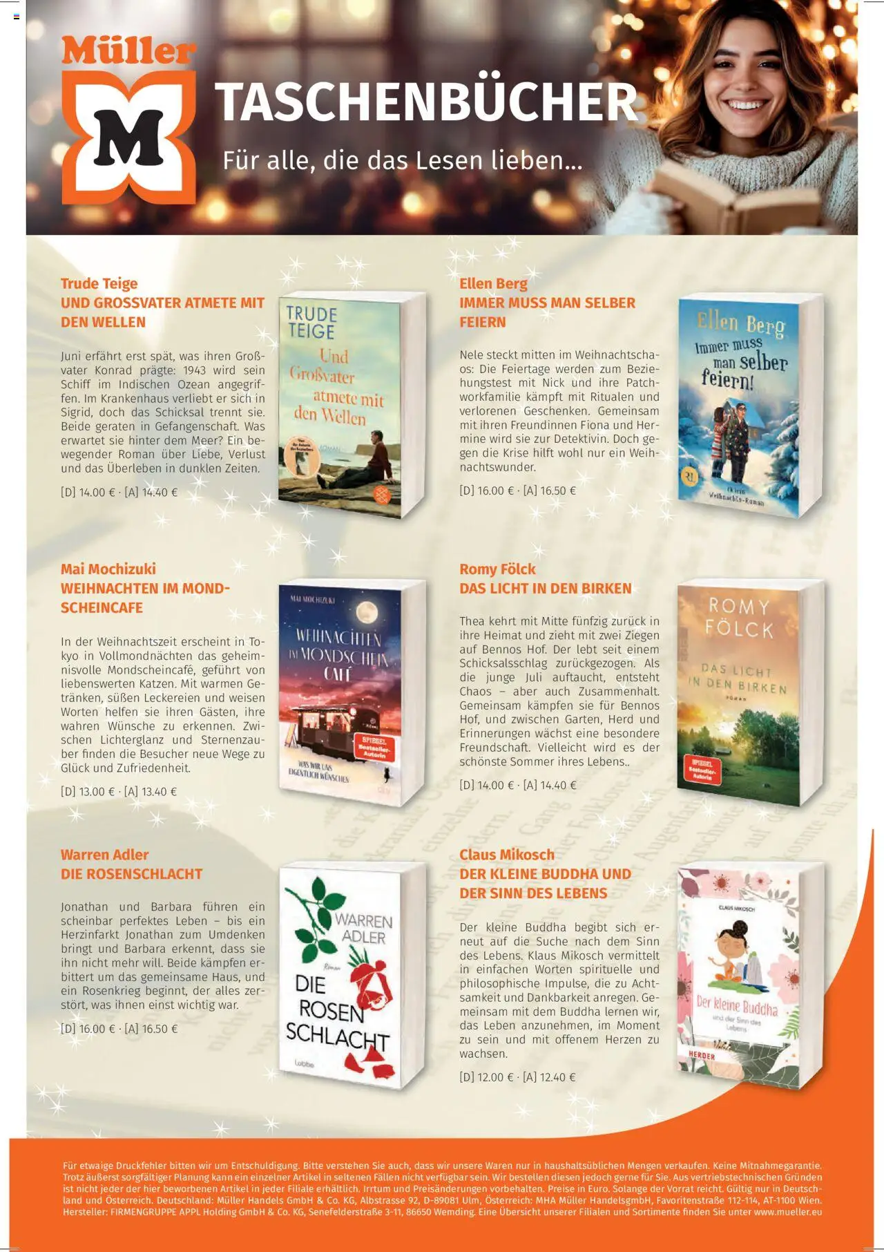 Müller Taschenbücher – gültig ab 03.10.2025 | Seite: 10 | Produkte: Herd, Spiegel