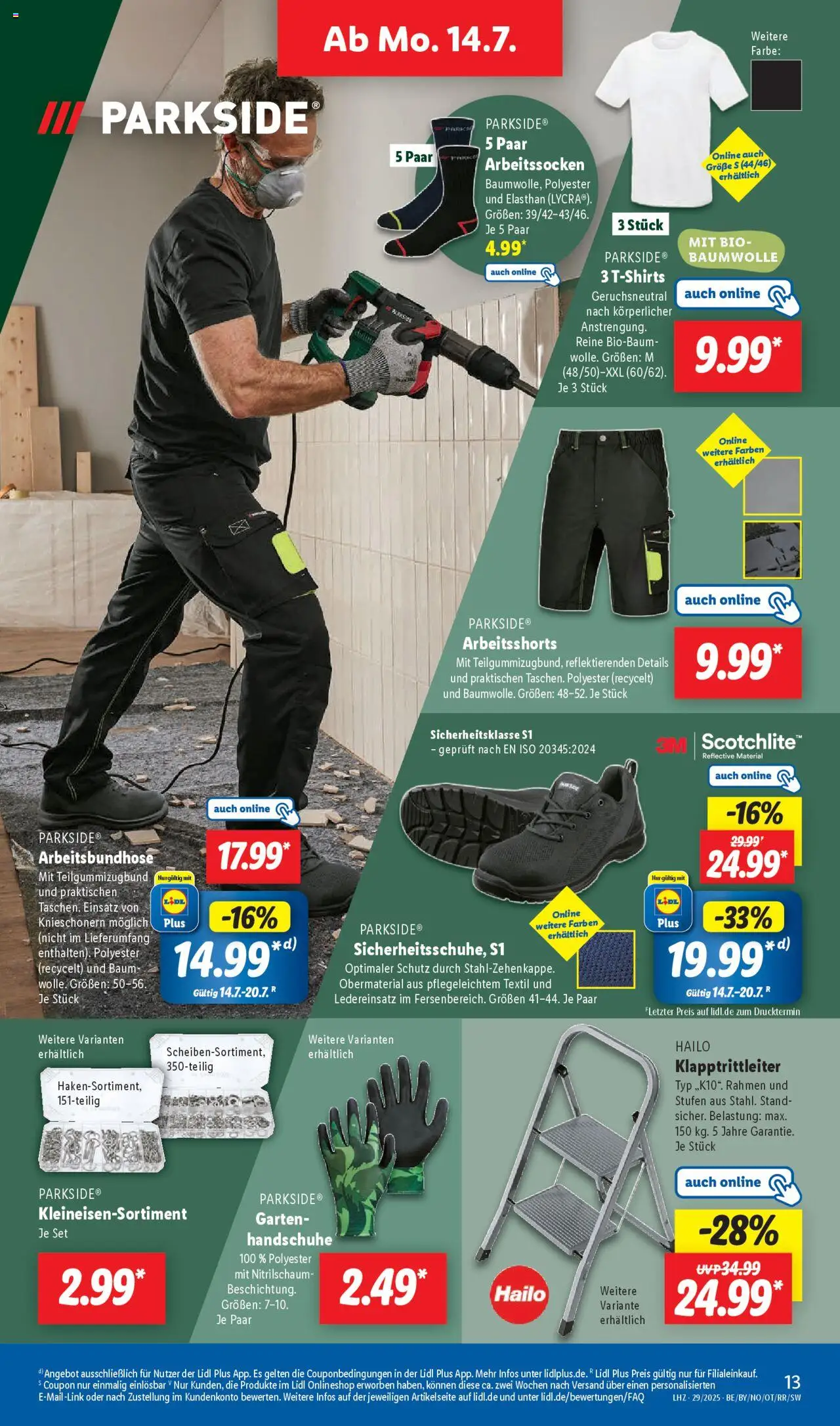 Lidl Prospekt Solingen - gültig ab dem 14.07.2025 | Seite: 19 | Produkte: Handschuhe