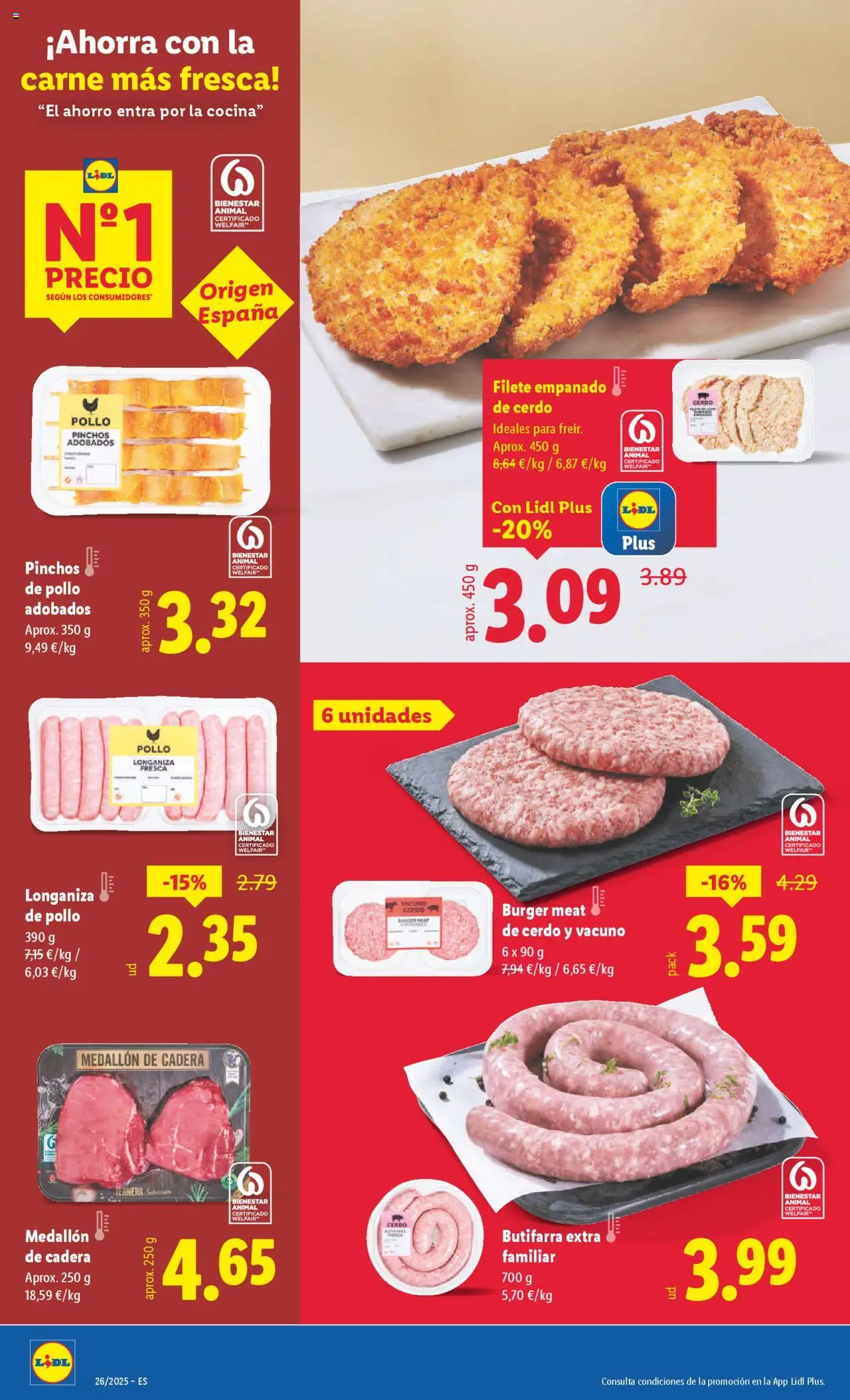 Lidl catálogo MAD │ válido desde el 23.06.2025 | Página: 8 | Productos: Cerdo, Longaniza, Cocina, Filete