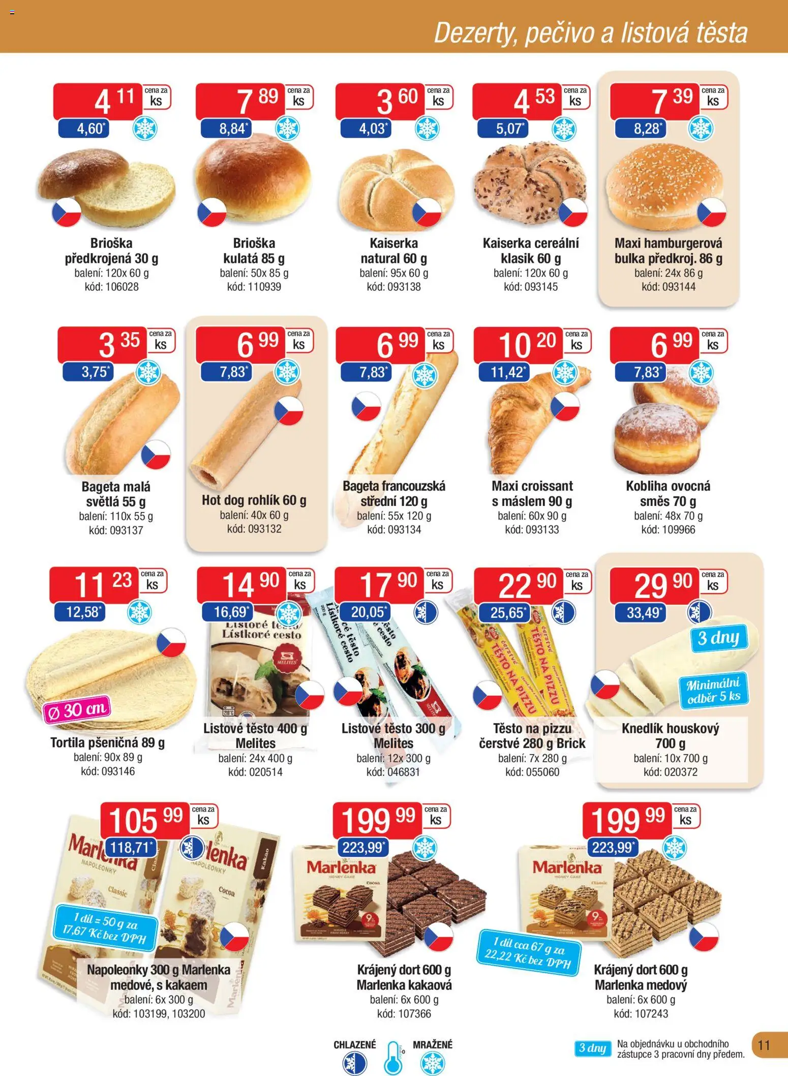 Astur & Qanto leták - Velkoobchod fresh 12/2025 od 01.12.2025 | Strana: 11 | Produkty: Kaiserka, Listové těsto, Kakao, Těsto