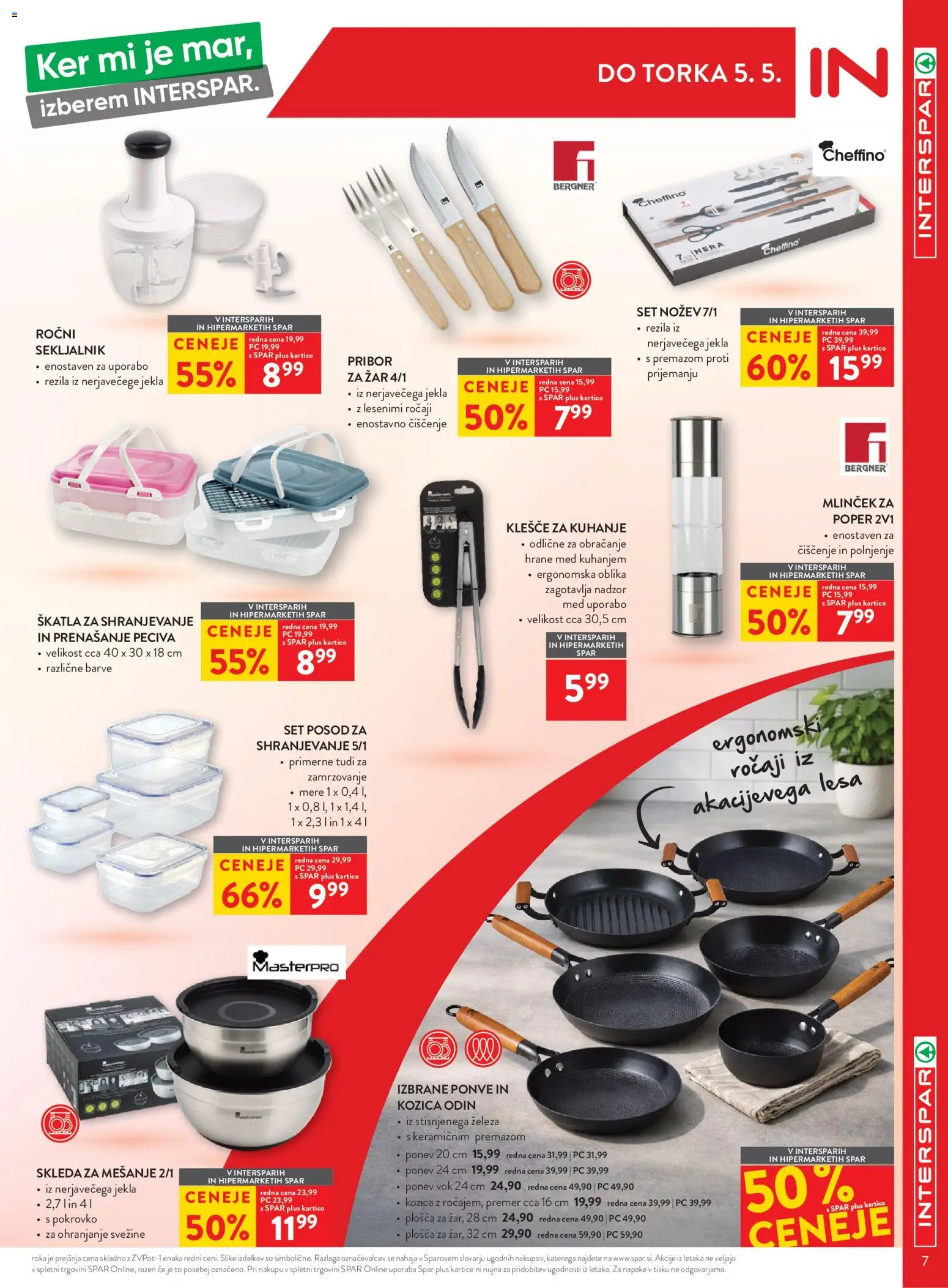 Novi Spar katalog ponudbe – veljaven od 22.04.2026 | Stran: 7 | Izdelki: Pribor, Zar, Skatla, Poper