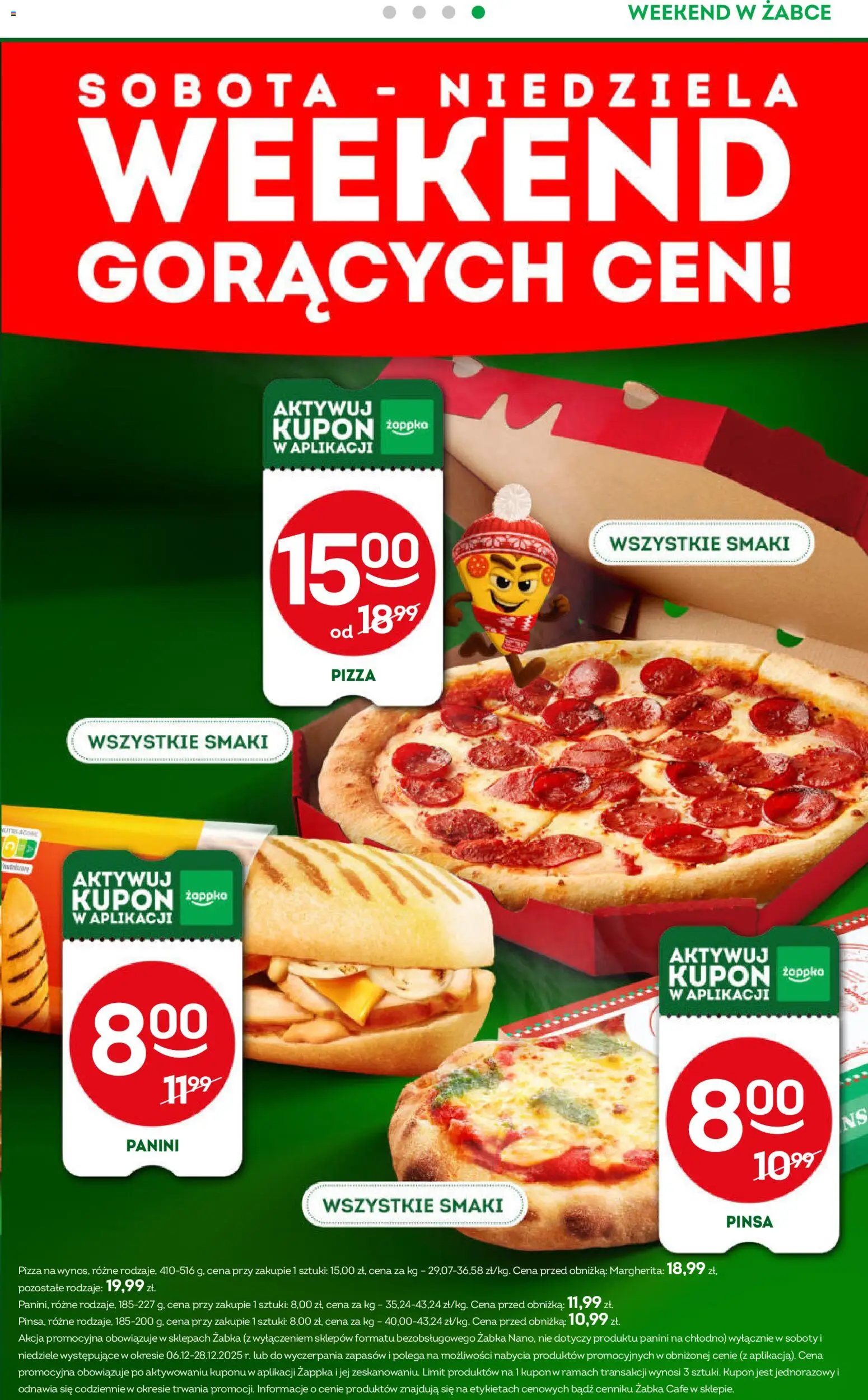 Żabka Gazetka - Weekendowe promocje od 12.12.2025 | Strona: 5 | Produkty: Panini, Pizza, Pinsa