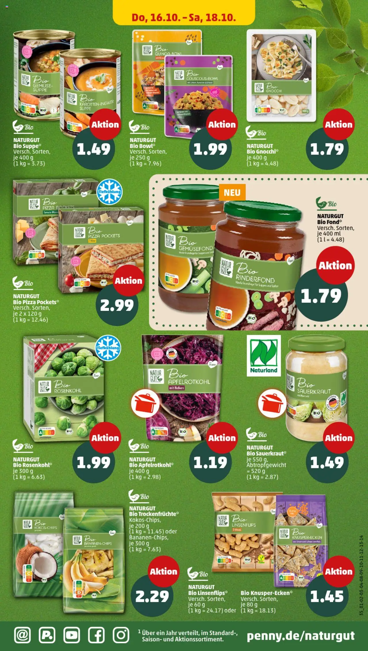Penny Prospekt 	 – gültig ab 13.10.2025 | Seite: 39 | Produkte: Gemüse, Pizza
