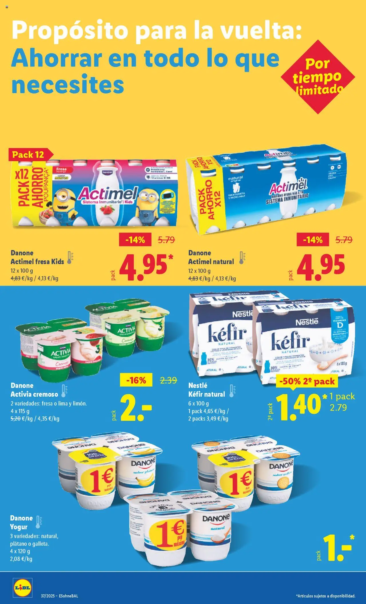 Lidl folleto │ válido desde el 08.09.2025 | Página: 34 | Productos: Lima, Yogur