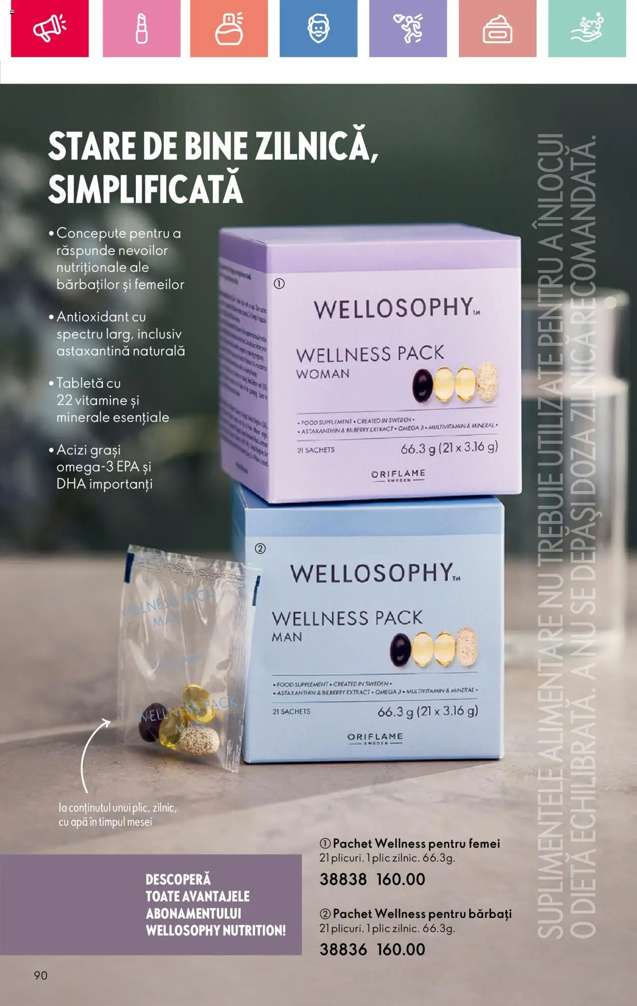 Noul catalog Oriflame – valabil de la 06.07.2025 | Pagină: 90 | Produse: Tabletă, Chaussures de ski, Apă