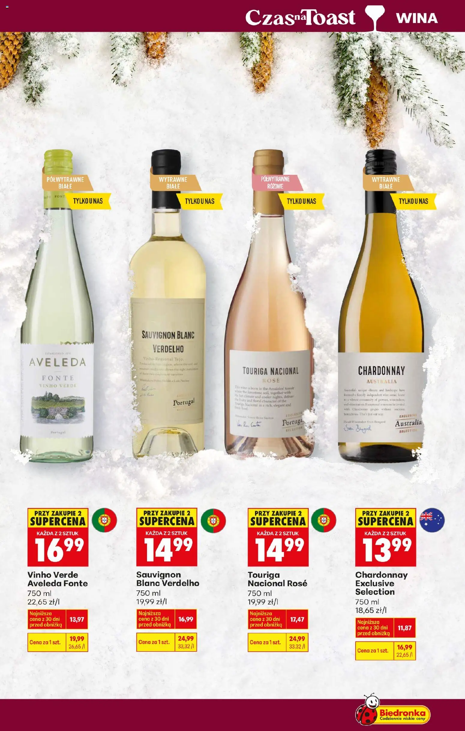 Biedronka gazetka - Czas na toast od 12.01.2026 | Strona: 6 | Produkty: Chardonnay