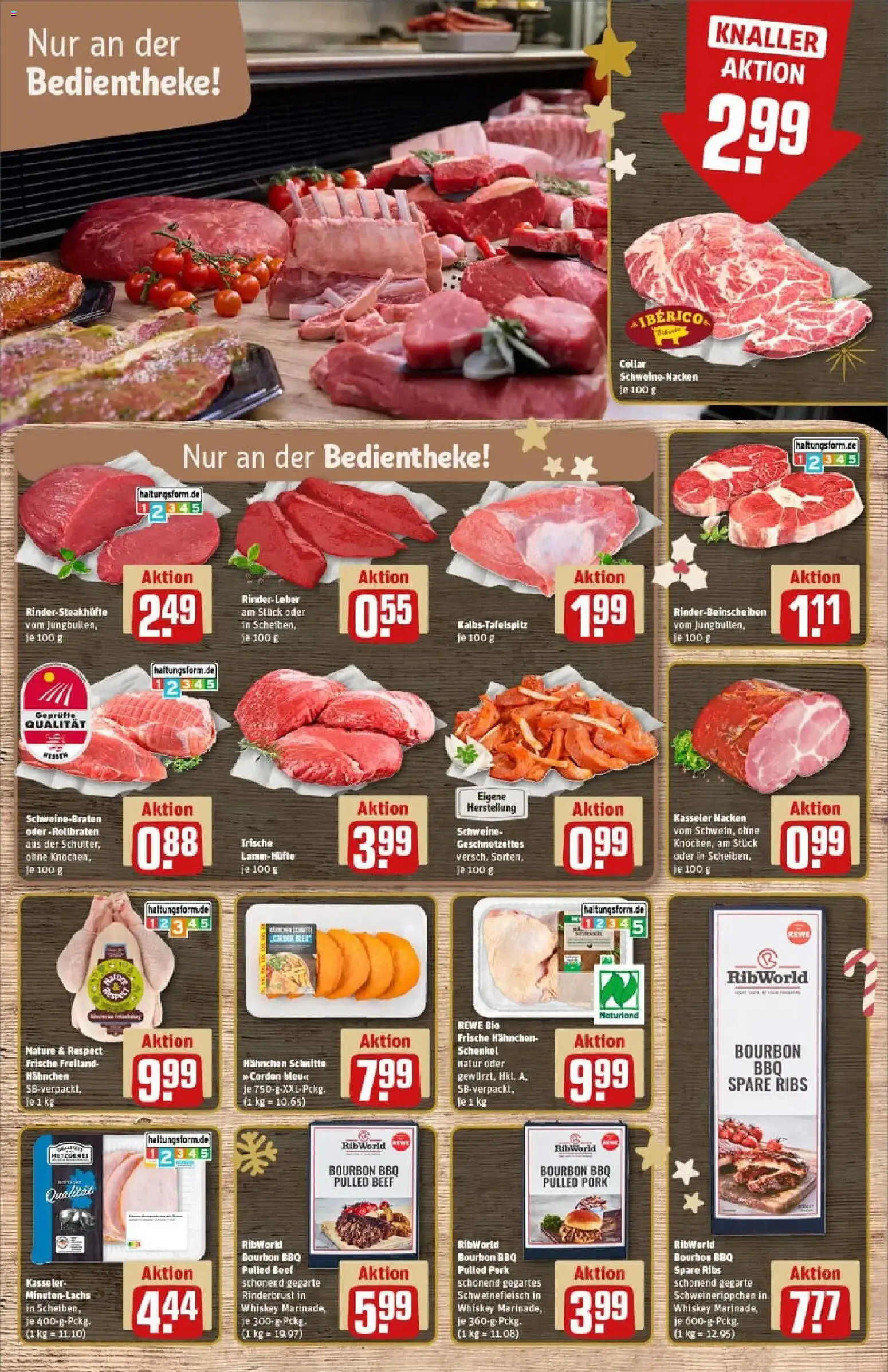 Rewe prospekt Wetzlar / Niedergirmes	 – gültig ab 07.12.2025 | Seite: 8 | Produkte: Hahnchen, Spare ribs, Kasseler nacken, Whiskey