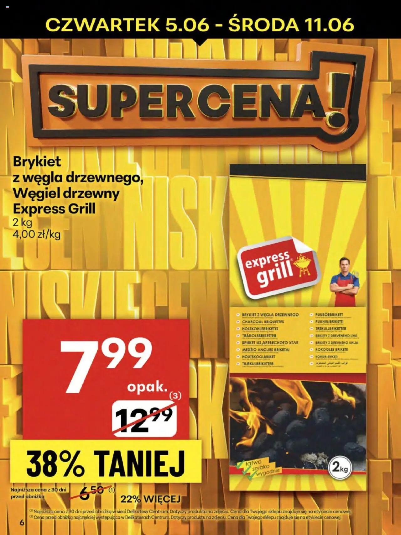Delikatesy Centrum Gazetka - Sklepy Własne od 05.06.2025 | Strona: 6 | Produkty: Grill, Delikatesy