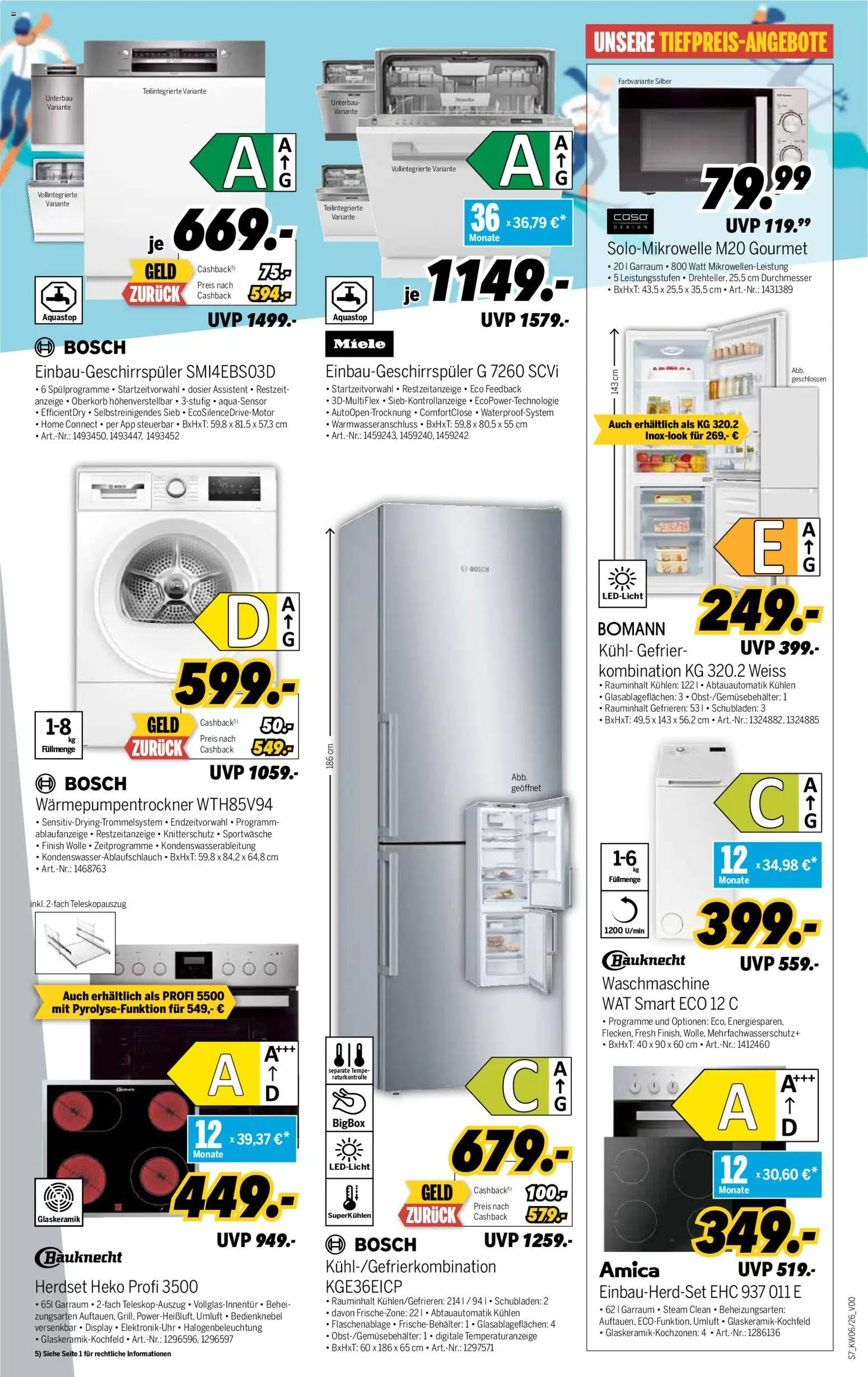 Medimax Prospekt 	 – gültig ab 31.01.2026 | Seite: 7 | Produkte: Miele, Bosch, Waschmaschine, Finish