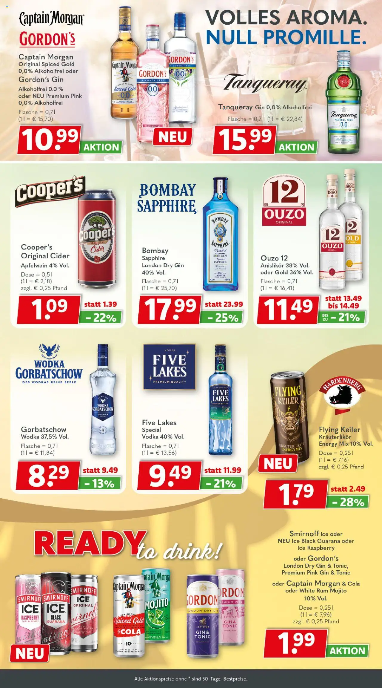 Getränkeland Prospekt 	 - gültig ab dem 04.08.2025 | Seite: 9 | Produkte: Rum, Smirnoff, Wodka gorbatschow, Gin