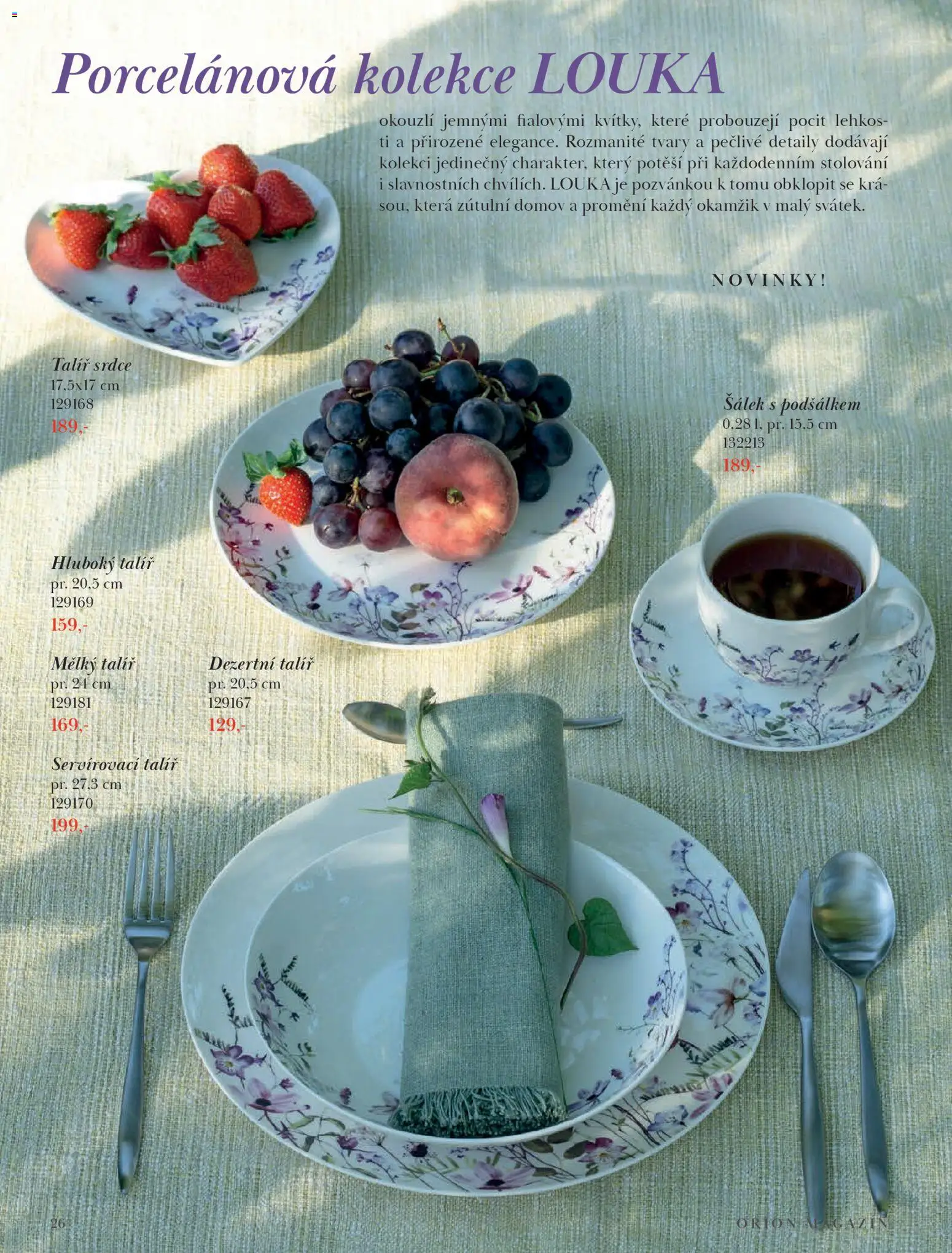 Orion leták - Jaro/Léto 2026 od 09.03.2026 | Strana: 26 | Produkty: Šálek, Talíř