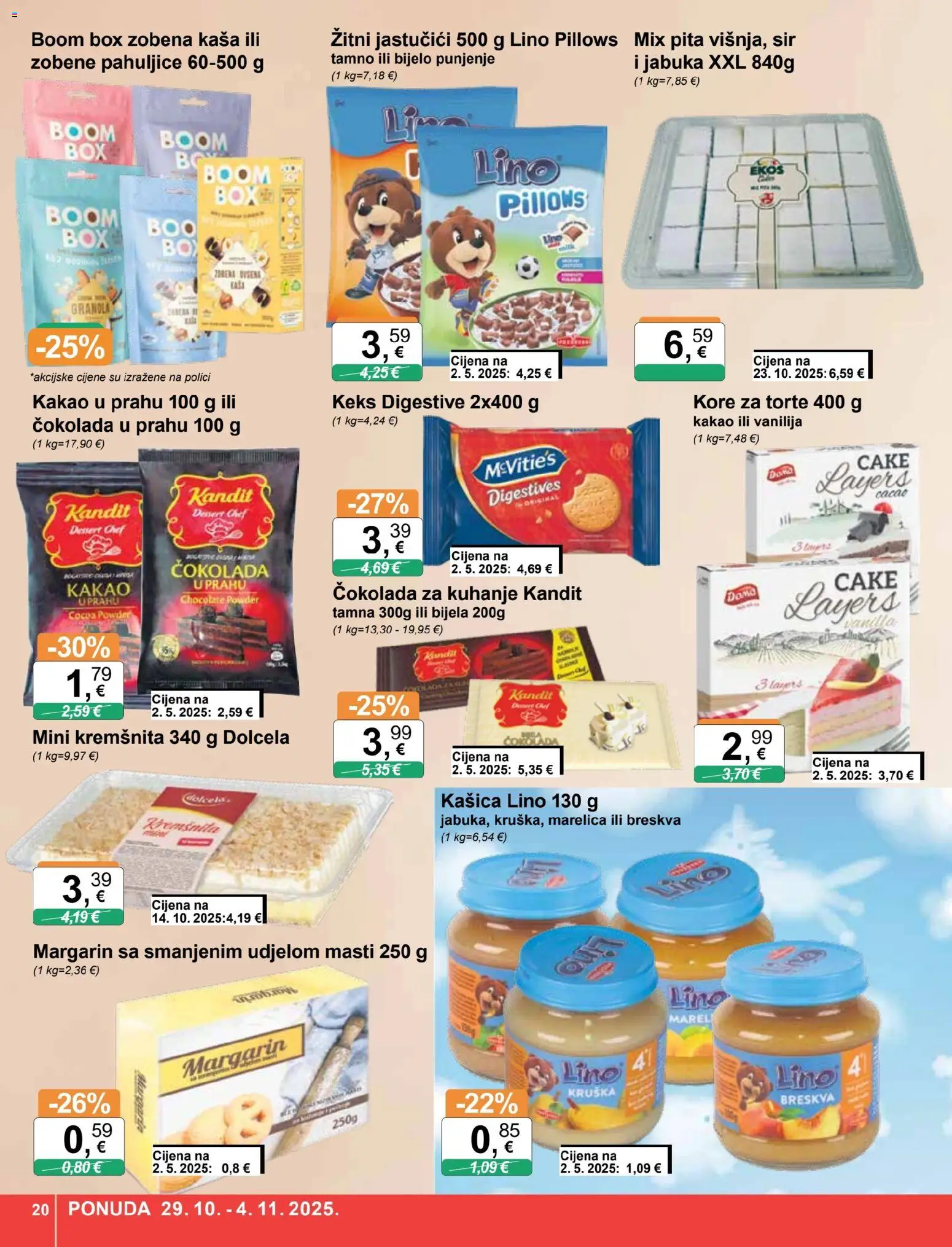 KTC katalog | vrijedi od 29.10.2025 | Stranica: 20 | Proizvodi: Lino Pillows, Pita, Kruška, Jabuka