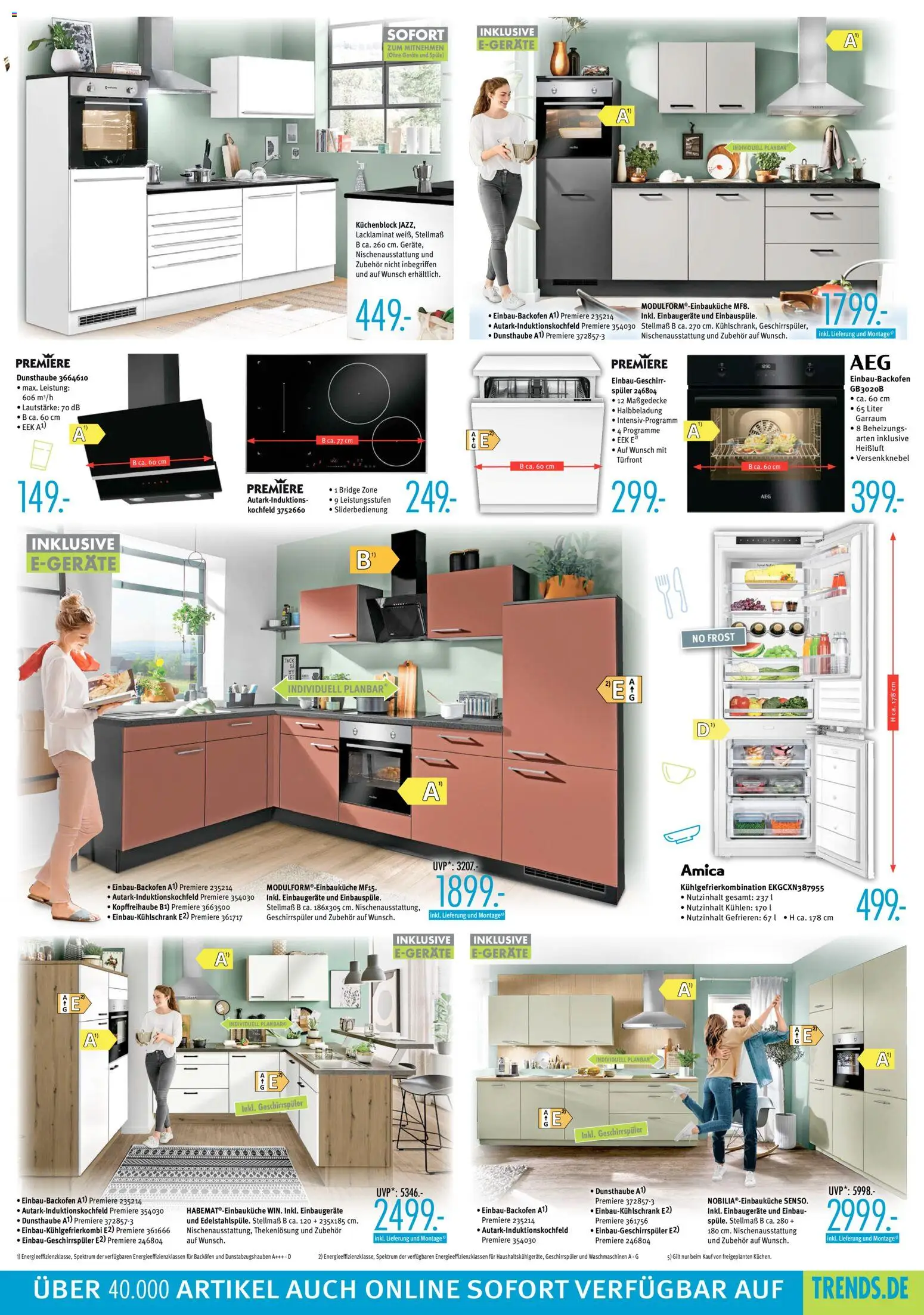 Trends Prospekt 	 – gültig ab 25.10.2025 | Seite: 3 | Produkte: Geschirrspüler, Kochfeld, Backofen, Kühlgefrierkombination