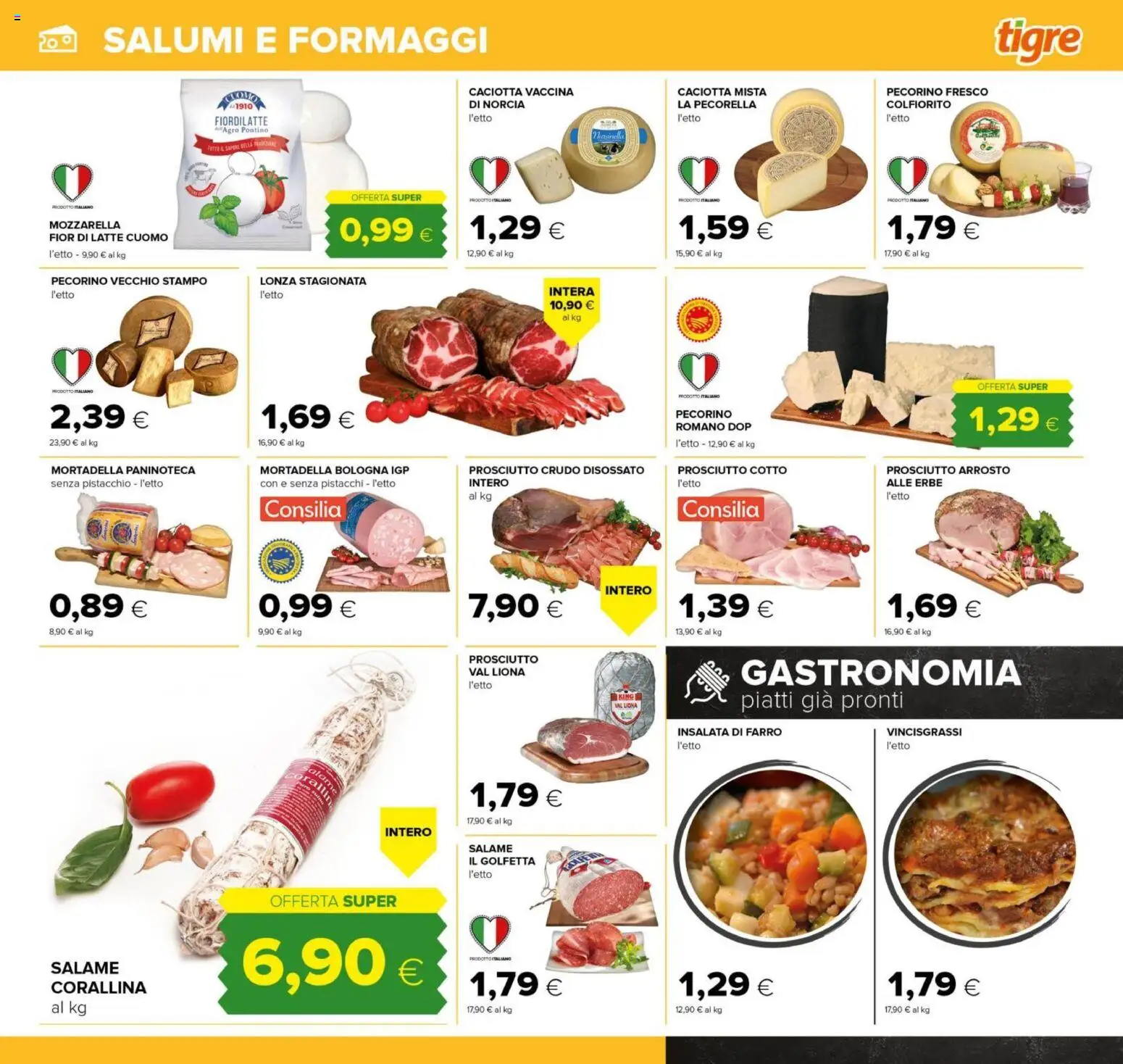 Volantino Tigre del 23.04.2026 | Pagina: 11 | Prodotti: Latte, Mortadella, Pistacchi, Farro