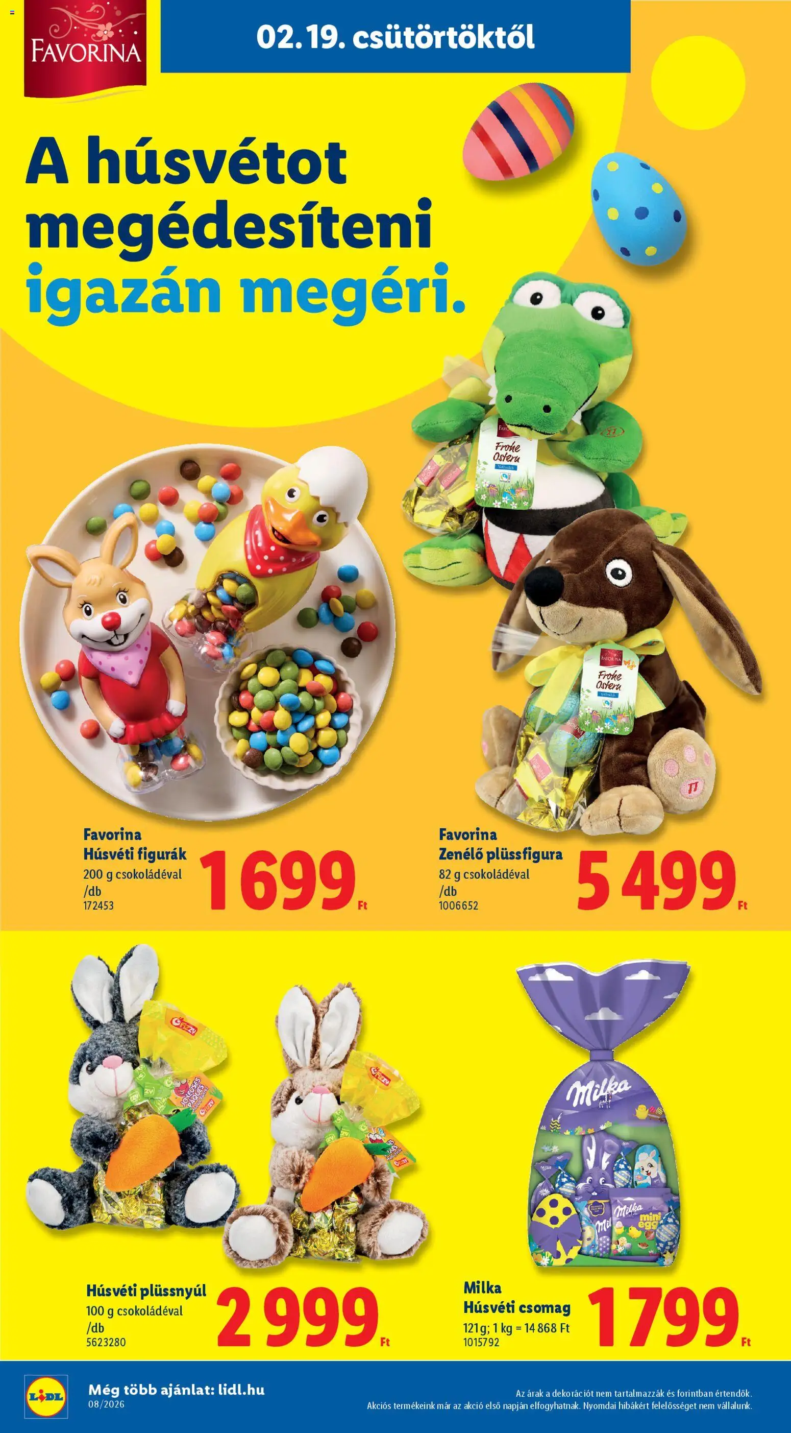 Lidl akciós ujság - amely érvényes a következő dátumtól: 19.02.2026 | Oldal: 2