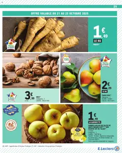 E.Leclerc - Prévisualisation de NOIX(1), Noix catégorie 1, calibre 30/32 mm valide à partir de 21.10.2025 | Page: 29