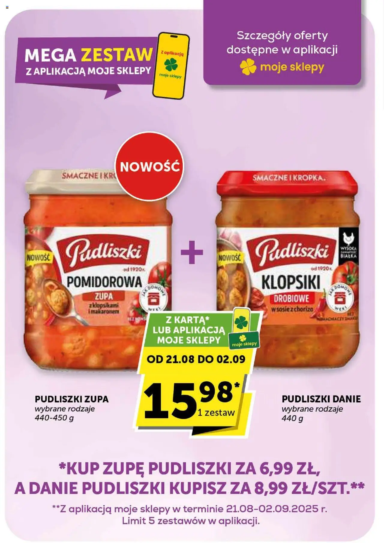 Euro Sklep Gazetka od 21.08.2025 | Strona: 20 | Produkty: Klopsiki, Zupa