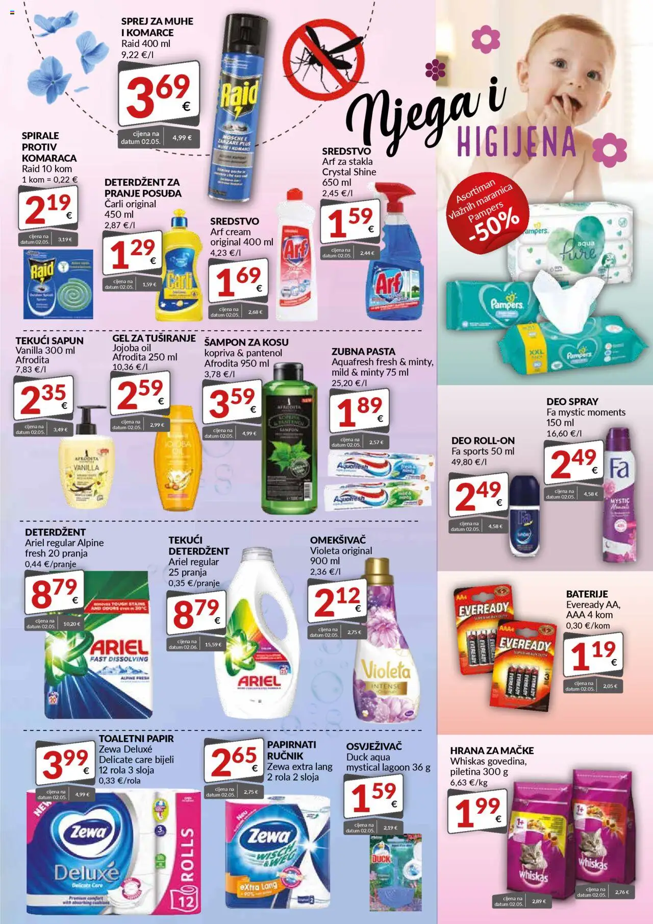 Bakmaz katalog | vrijedi od 21.08.2025 | Stranica: 7 | Proizvodi: Whiskas, Toaletni papir, Zewa, Ariel
