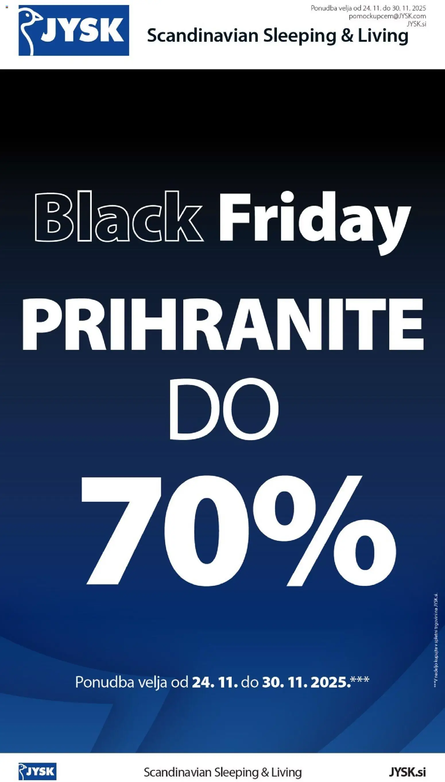 Novi JYSK katalog ponudbe – veljaven od 24.11.2025 | Stran: 1