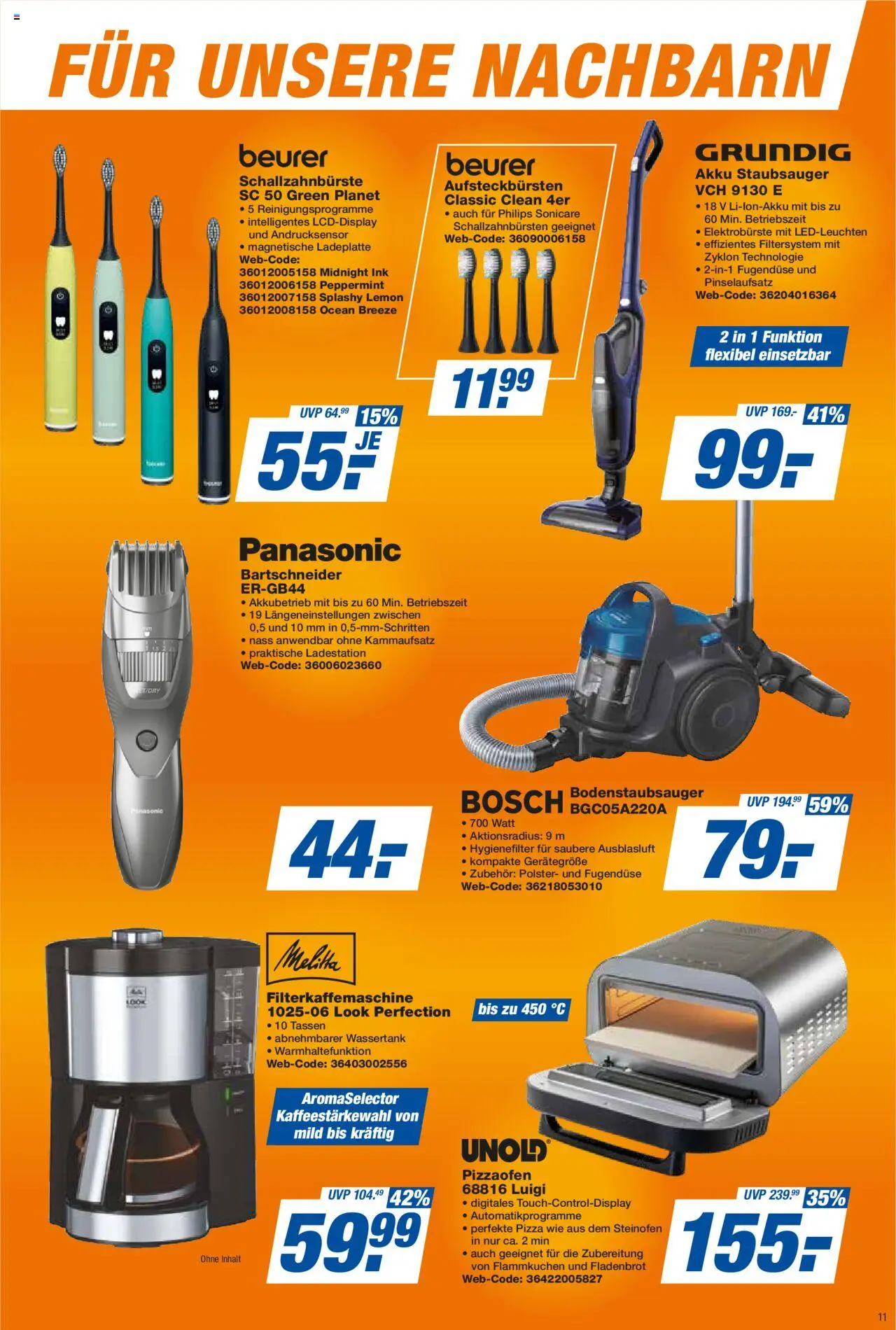 Expert Prospekt 	 – gültig ab 19.09.2025 | Seite: 11 | Produkte: Philips, Panasonic, Staubsauger, Pizza