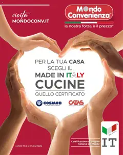 Anteprima del volantino Mondo Convenienza Cucine catalogo valido a partire dal 01.09.2025