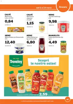 Anteprima del volantino Sogegross volantino valido a partire dal 11.03.2026 | Pagina: 45 | Prodotti: Maionese, Salsa, Barbecue, Senape