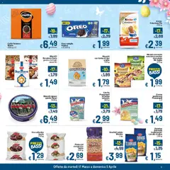 Anteprima del volantino Qui Discount volantino valido a partire dal 17.03.2026 | Pagina: 9 | Prodotti: Muesli, Crema, Pane, Astuccio