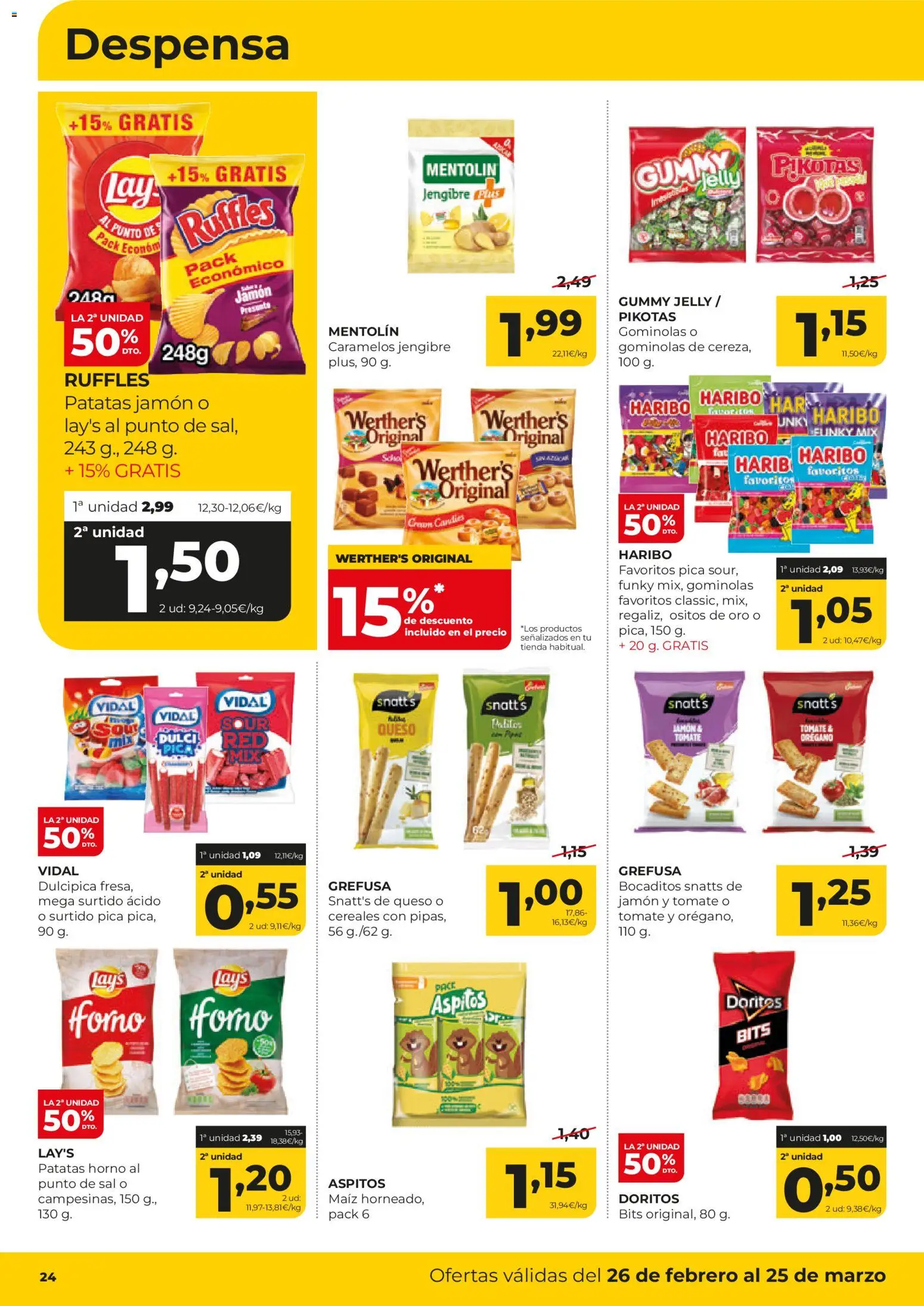 Alimerka folleto Castilla y León │ válido desde el 26.02.2026 | Página: 24 | Productos: Queso, Jamón, Cereales, Horno